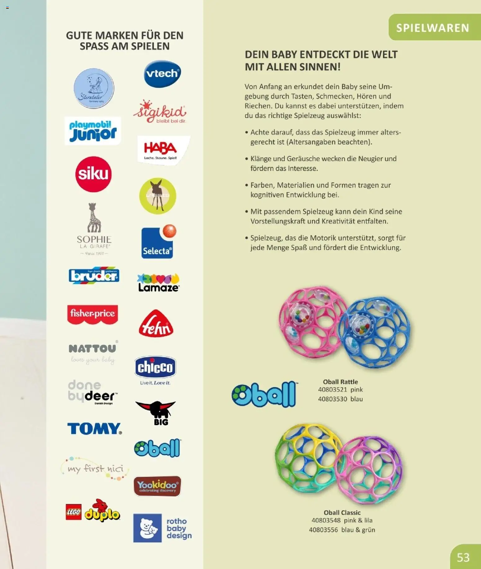 Vedes  Babykatalog  – gültig ab 01.01.2026 | Seite: 53 | Produkte: Spiel