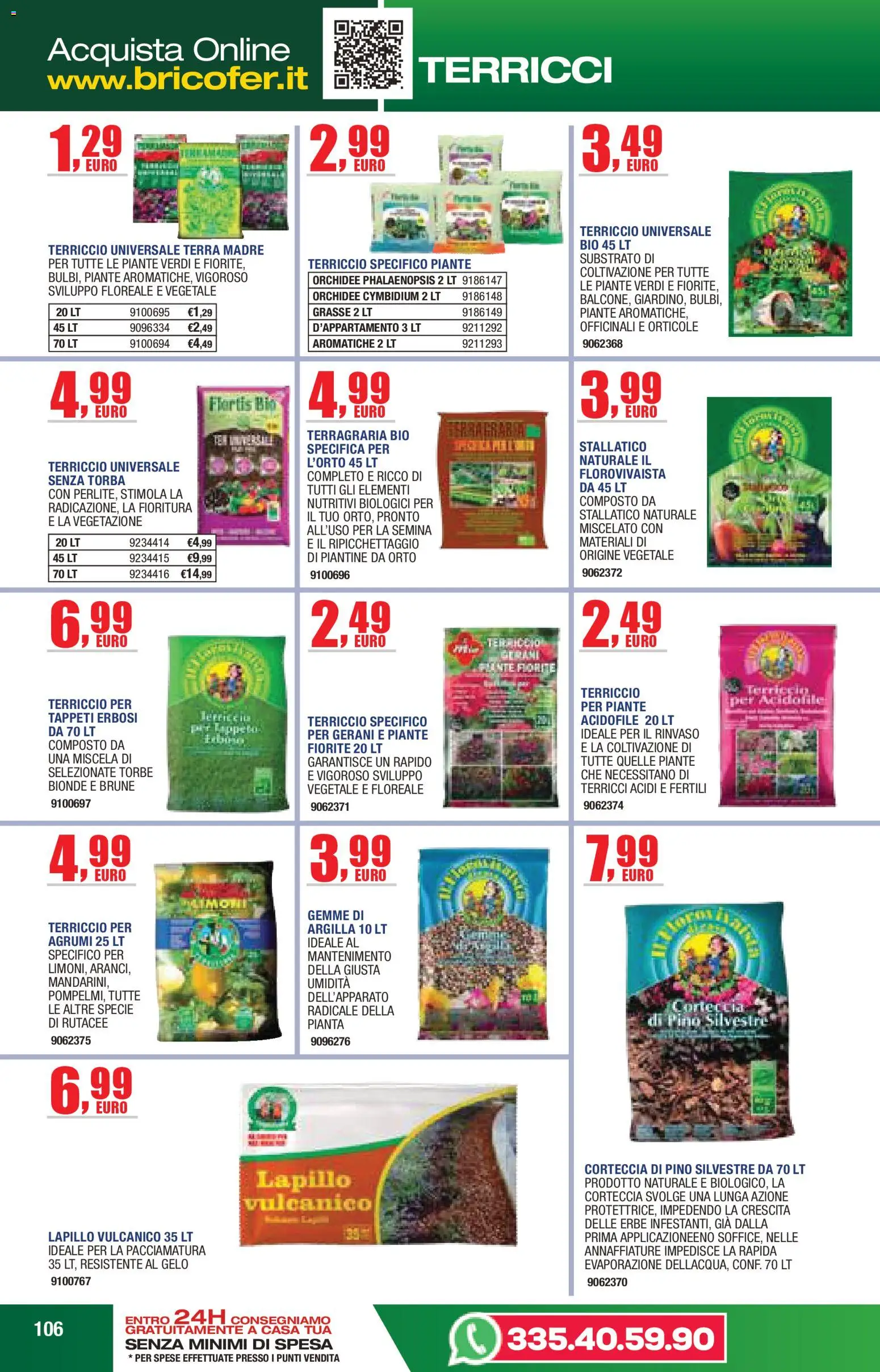 Volantino Self del 14.04.2026 | Pagina: 106 | Prodotti: Agrumi, Gerani, Terriccio, Terra