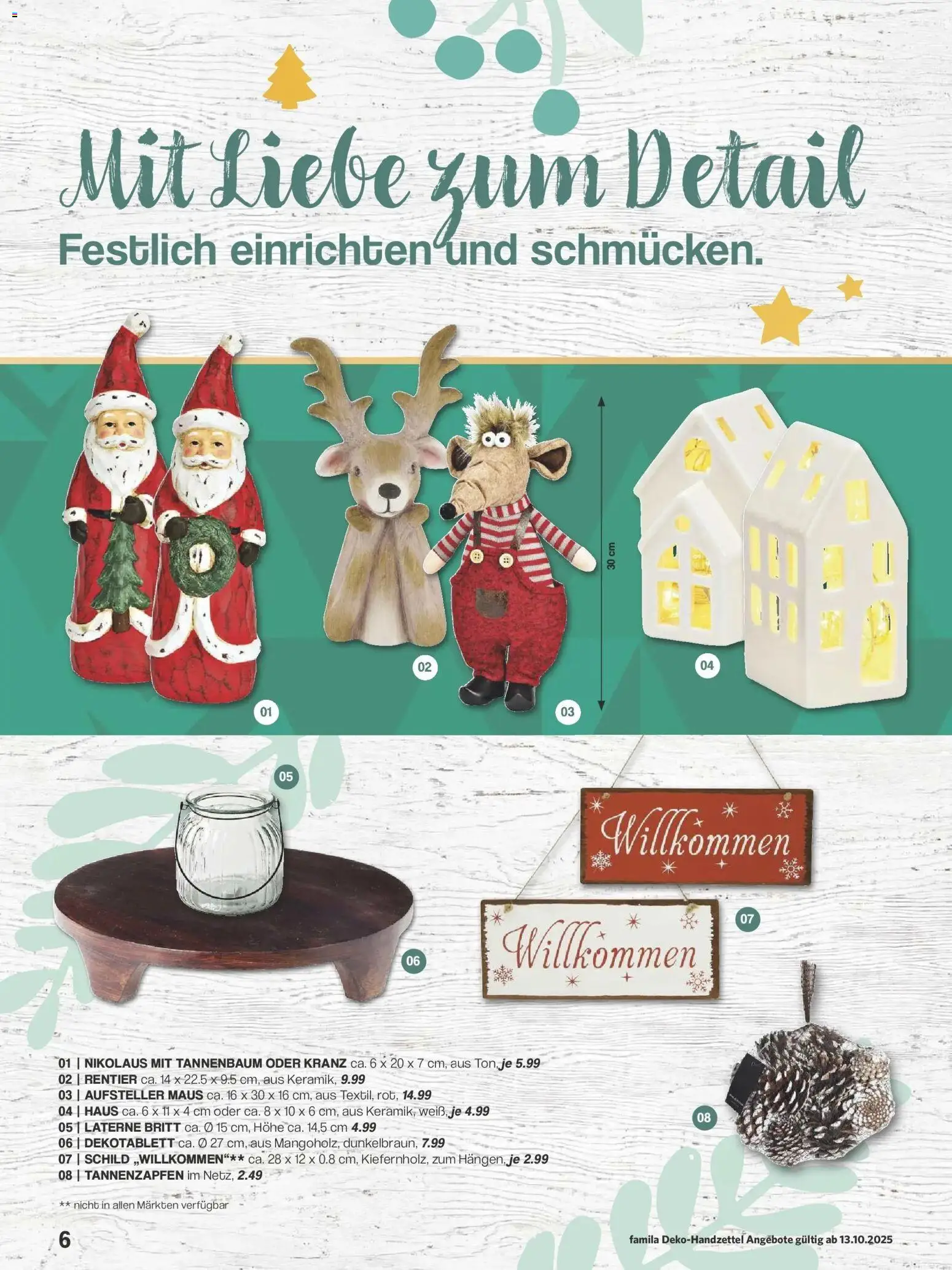 Famila Nordwest - Famila: Weihnachtsdeko – gültig ab 12.10.2025 | Seite: 6 | Produkte: Maus