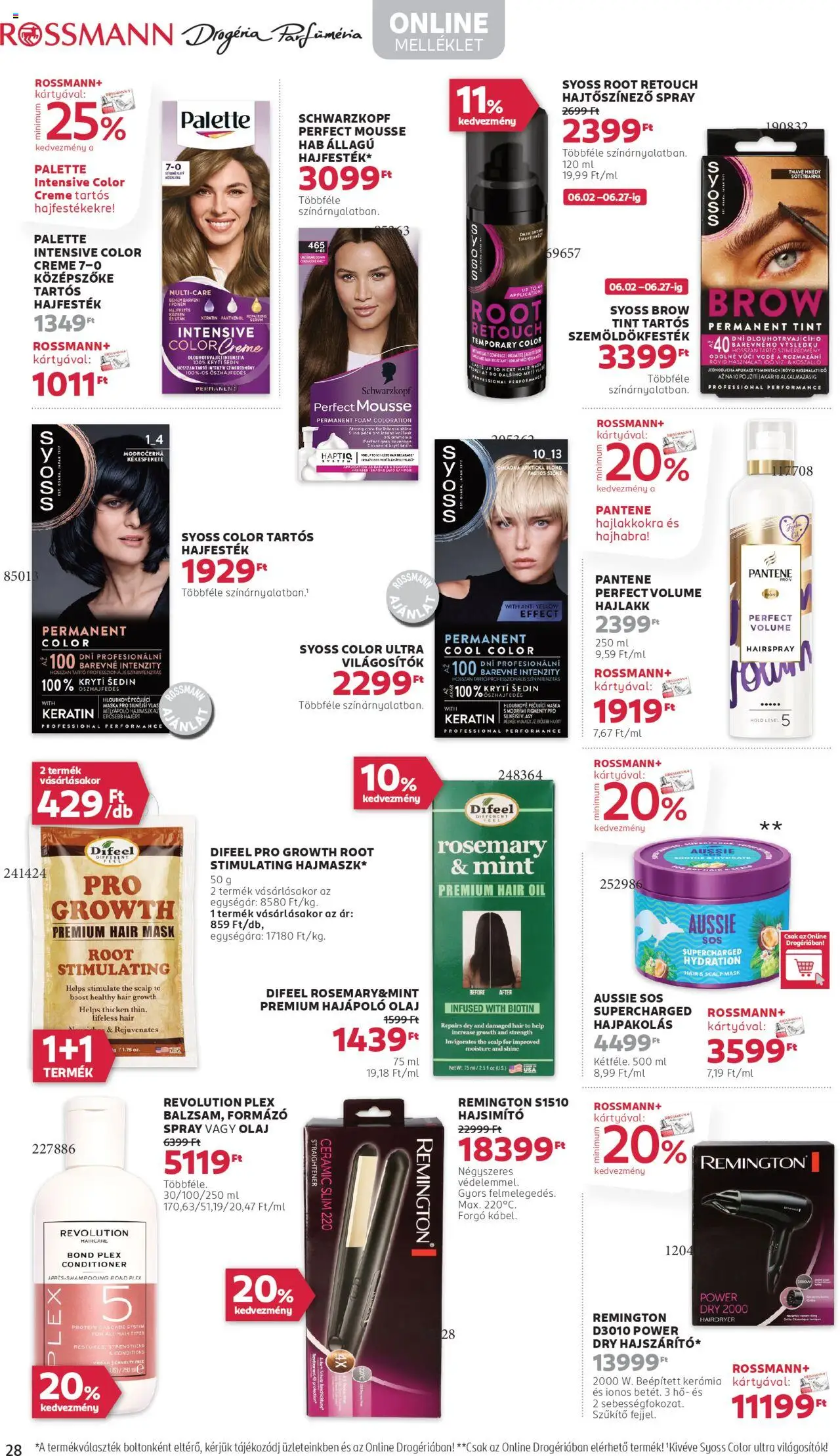Rossmann akciós ujság - amely érvényes a következő dátumtól: 02.06.2025 | Oldal: 30 | Termékek: Hajszárító, Hajmaszk, Olaj, Vegán