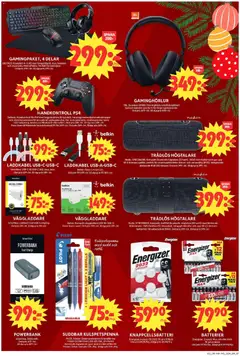 ICA Maxi - erbjudanden - Förhandsvisning av reklamblad från butik ICA Maxi aktuell från 15.12.2025 | Sida: 13 | Produkter: Laddare, Powerbank, USB, Headset