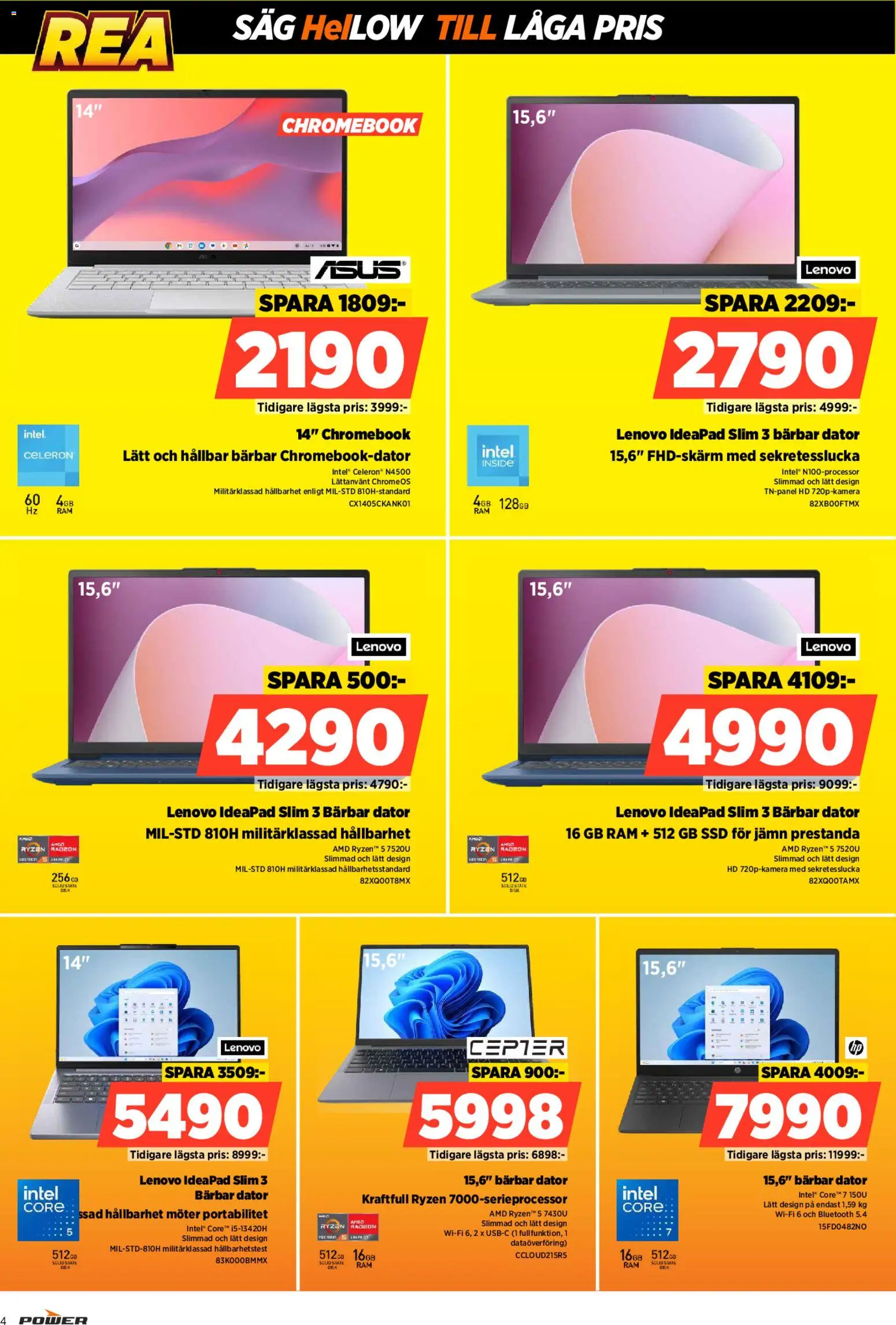 Power reklamblad aktuell från 05.01.2026 | Sida: 4 | Produkter: Såg, Dator, Wifi