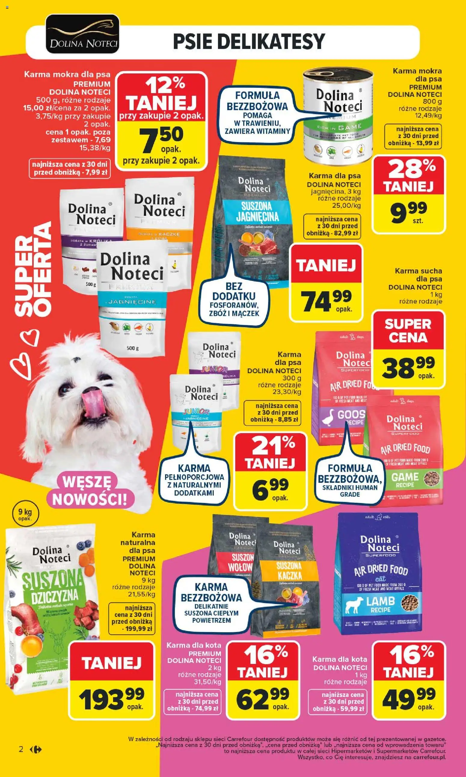 Carrefour Gazetka - Pies & Kot od 02.02.2026 | Strona: 2 | Produkty: Kaczka, Jagnięcina, Delikatesy, Karma dla psa