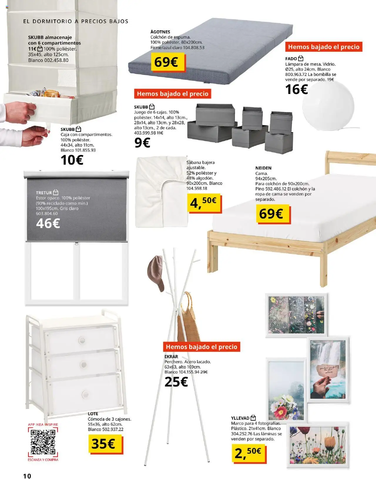 Catálogo IKEA Precios bajos. Muy bajos │ válido desde el 04.02.2025 | Página: 10 | Productos: Ropa, Bombilla, Almacenaje, Caja
