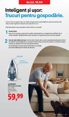 Ofertele Lidl valabile de la 30.03.2026 | Pagină: 15 | Produse: Mâner, Mici, Peluş Köpek Yatağı, Apă