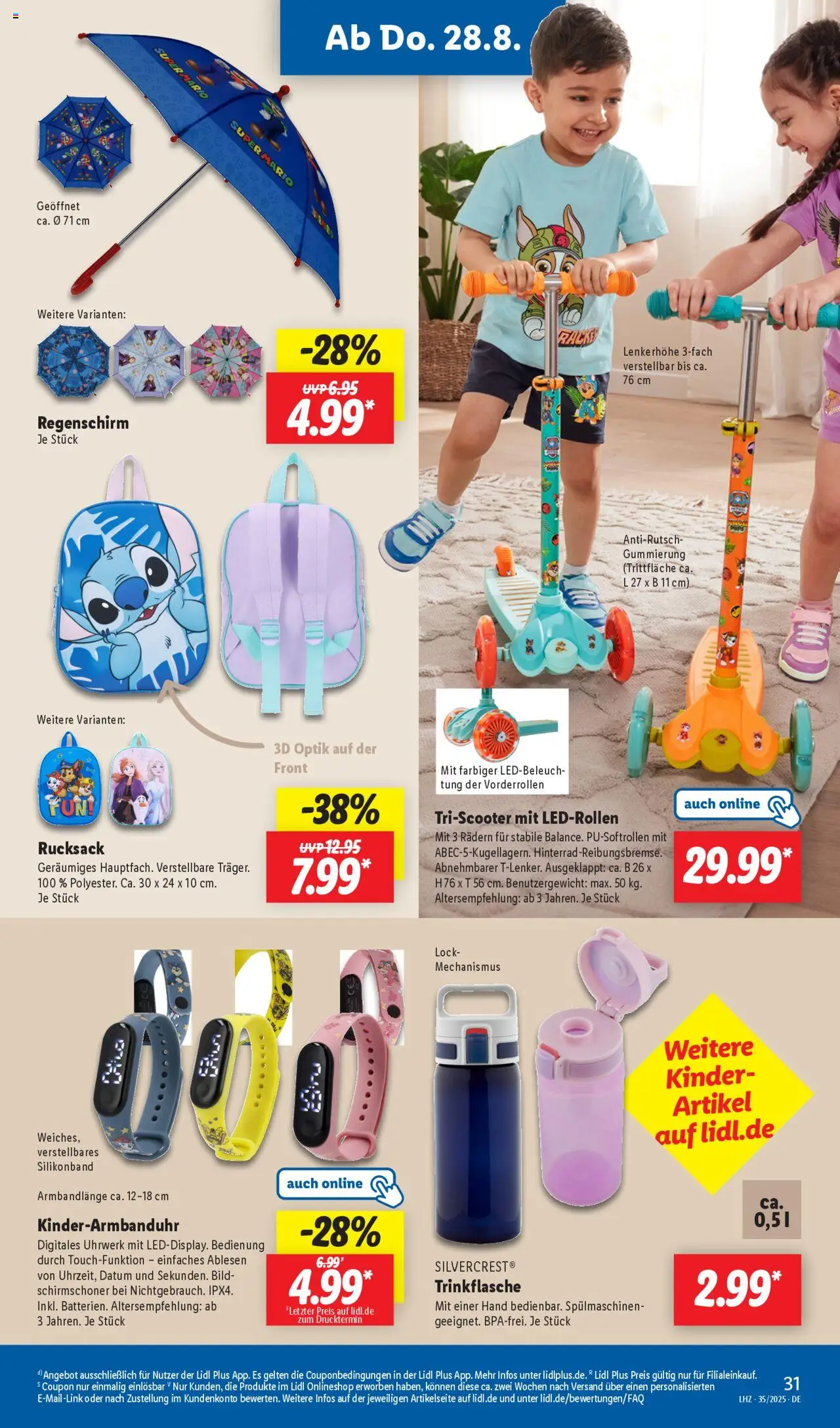 Lidl Prospekt Zossen 	 - gültig ab dem 25.08.2025 | Seite: 19 | Produkte: Rucksack, Regenschirm