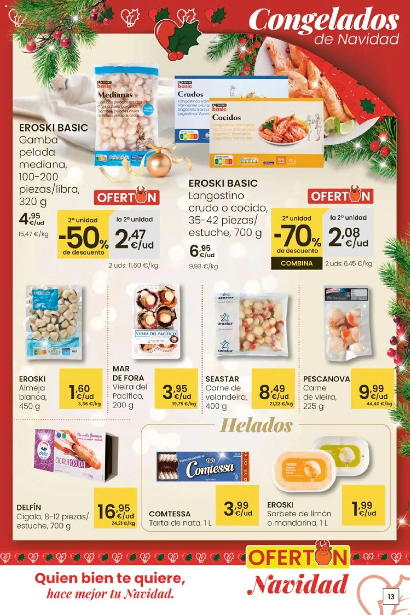 Eroski - City │ válido desde el 27.11.2025 | Página: 13 | Productos: Té, Langostino, Gamba