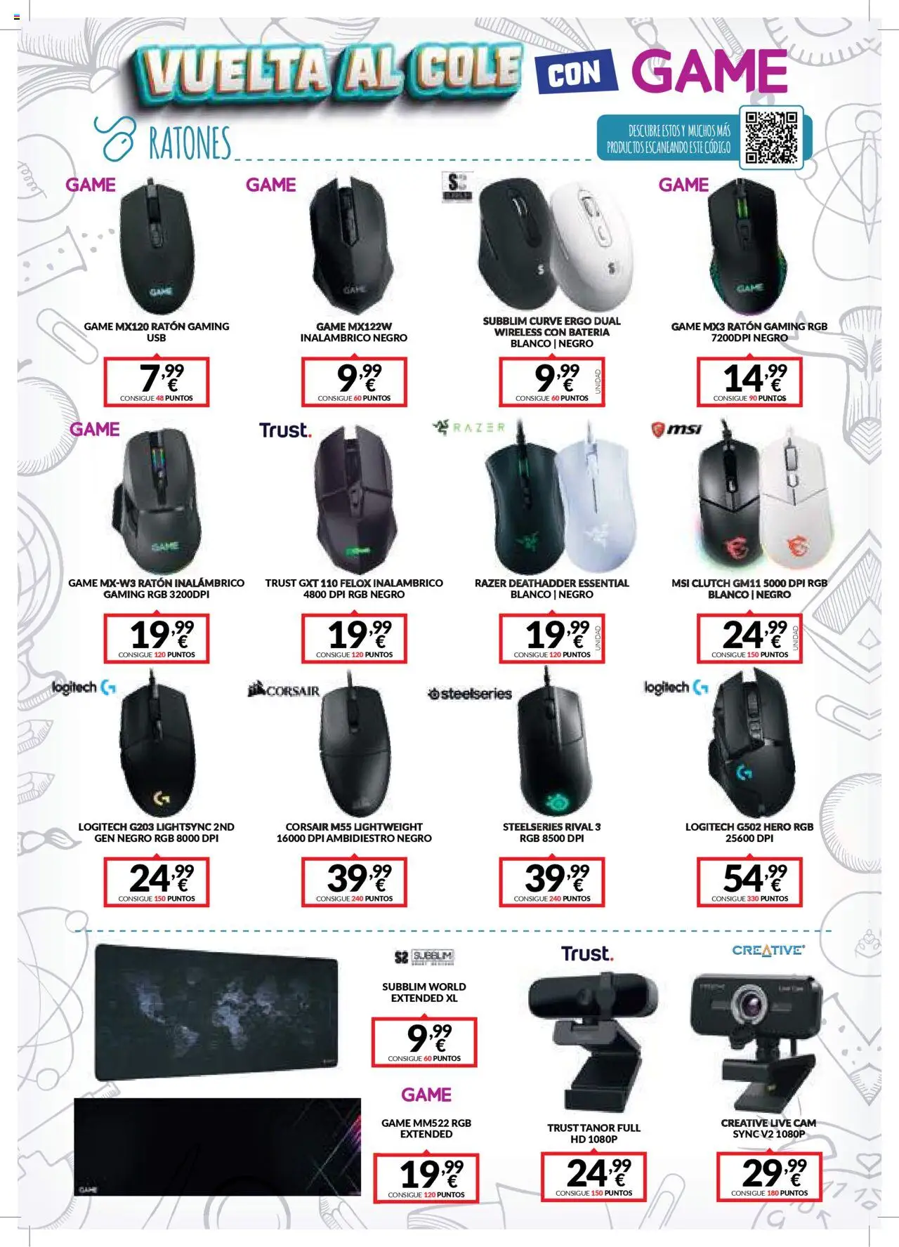 Game folleto │ válido desde el 18.08.2025 | Página: 10 | Productos: Ratón gaming, Ratón inalambrico, Batería