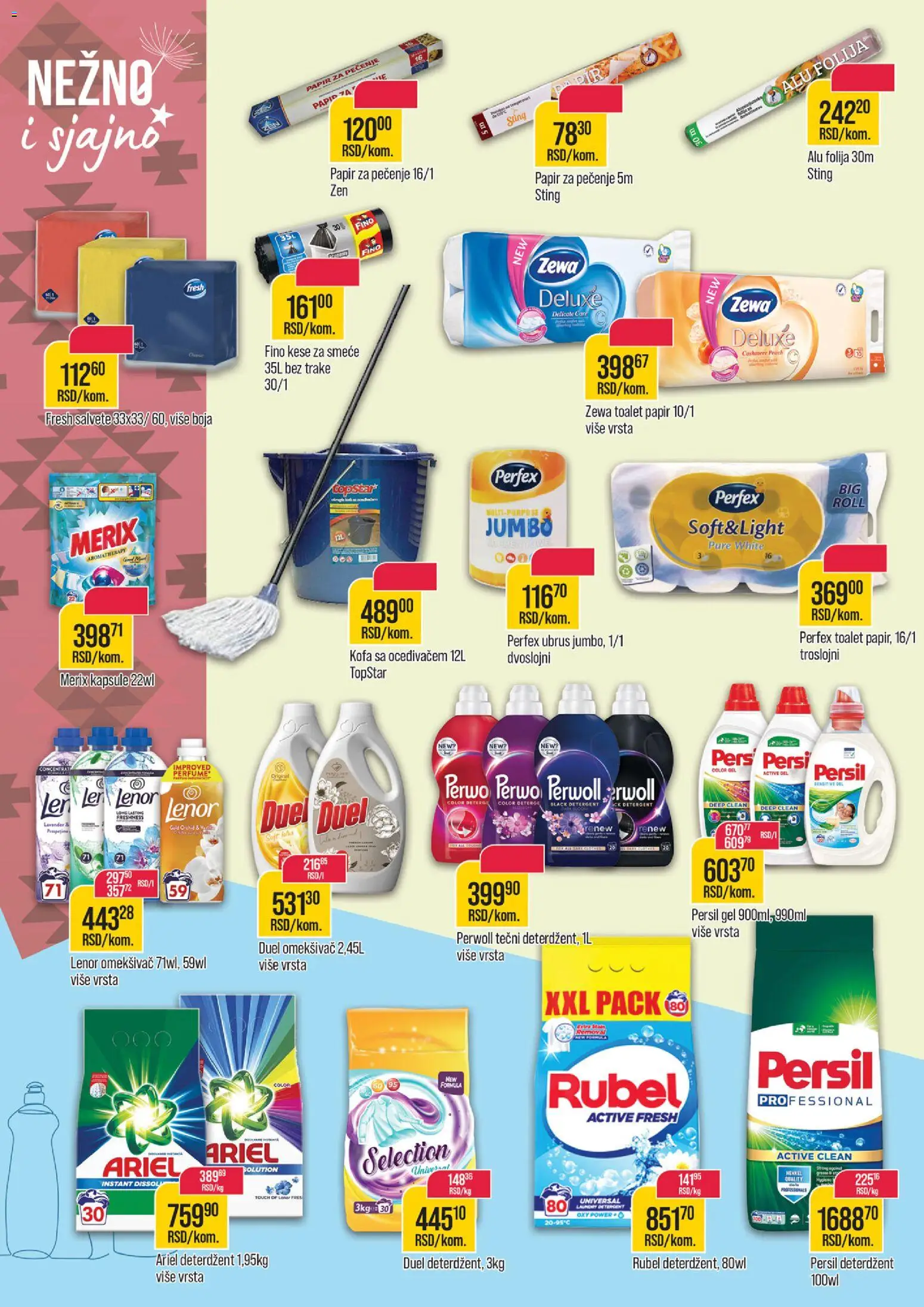 Zlatan Trag katalog - važi od 17.12.2025 | Strana: 10 | Proizvode: Deterdžent, Ariel, Salvete, Perwoll