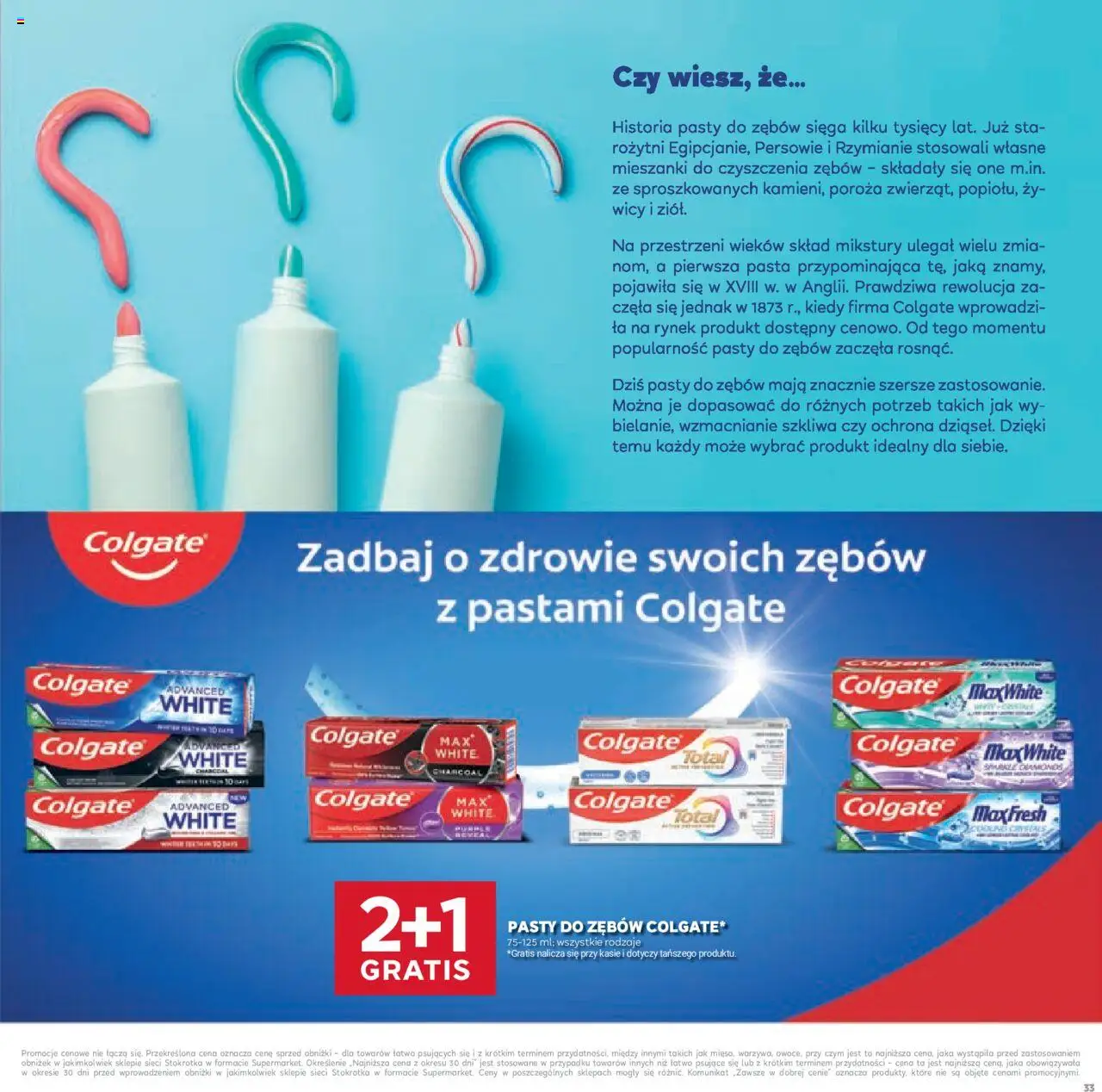 Stokrotka Gazetka - Katalog Kulinarny od 12.06.2025 | Strona: 33 | Produkty: Stokrotka, Pasta do zębów
