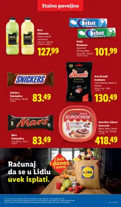 Orbit Bombone, Spearmint ili Strong Mint 28 g - pregled Lidl kataloga - važi od 15.01.2026 | Strana: 39