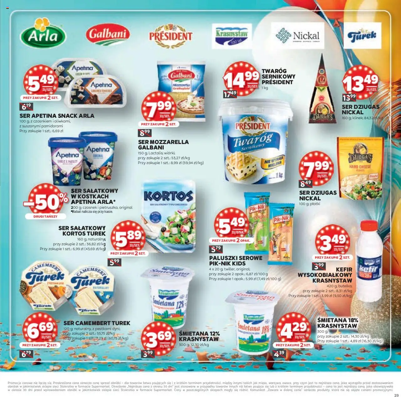 Stokrotka Gazetka - Urodziny od 11.09.2025 | Strona: 29 | Produkty: Czosnek, Paluszki, Ser, Paluszki serowe