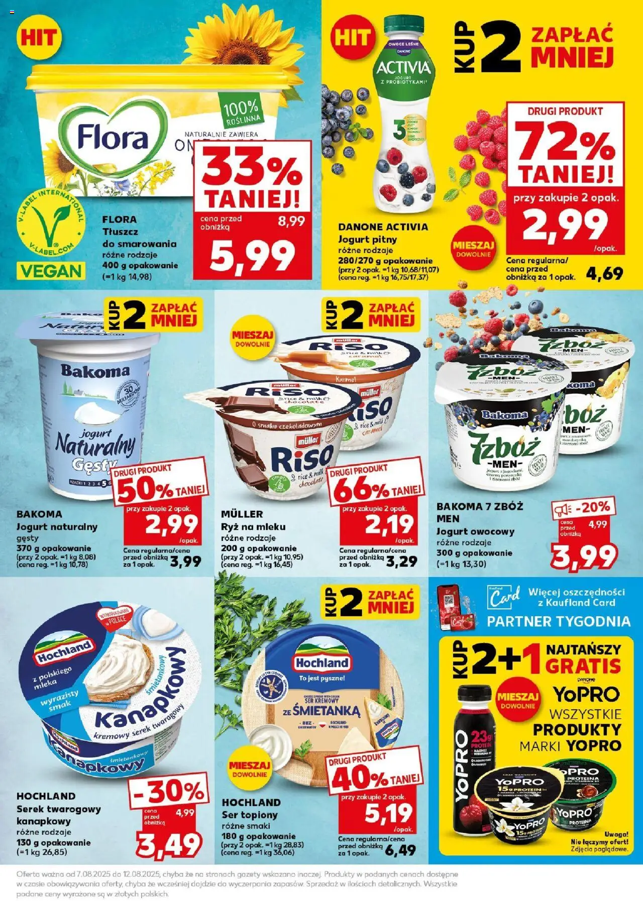 Kaufland gazetka - Super Sobota od 09.08.2025 | Strona: 29 | Produkty: Ser topiony, Jogurt naturalny, Mleka, Ryż
