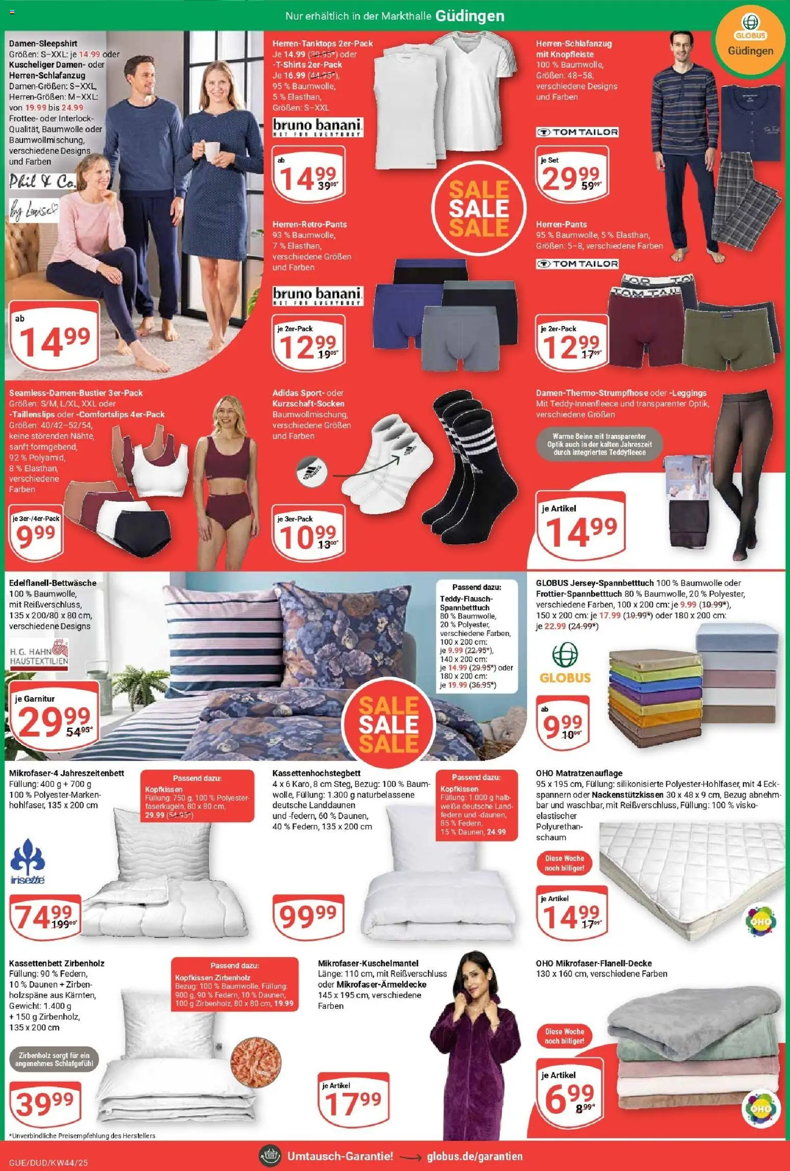 Globus prospekt Saarbrücken-Dudweiler	 – gültig ab 26.10.2025 | Seite: 29 | Produkte: Gewicht, Kopfkissen, Leggings