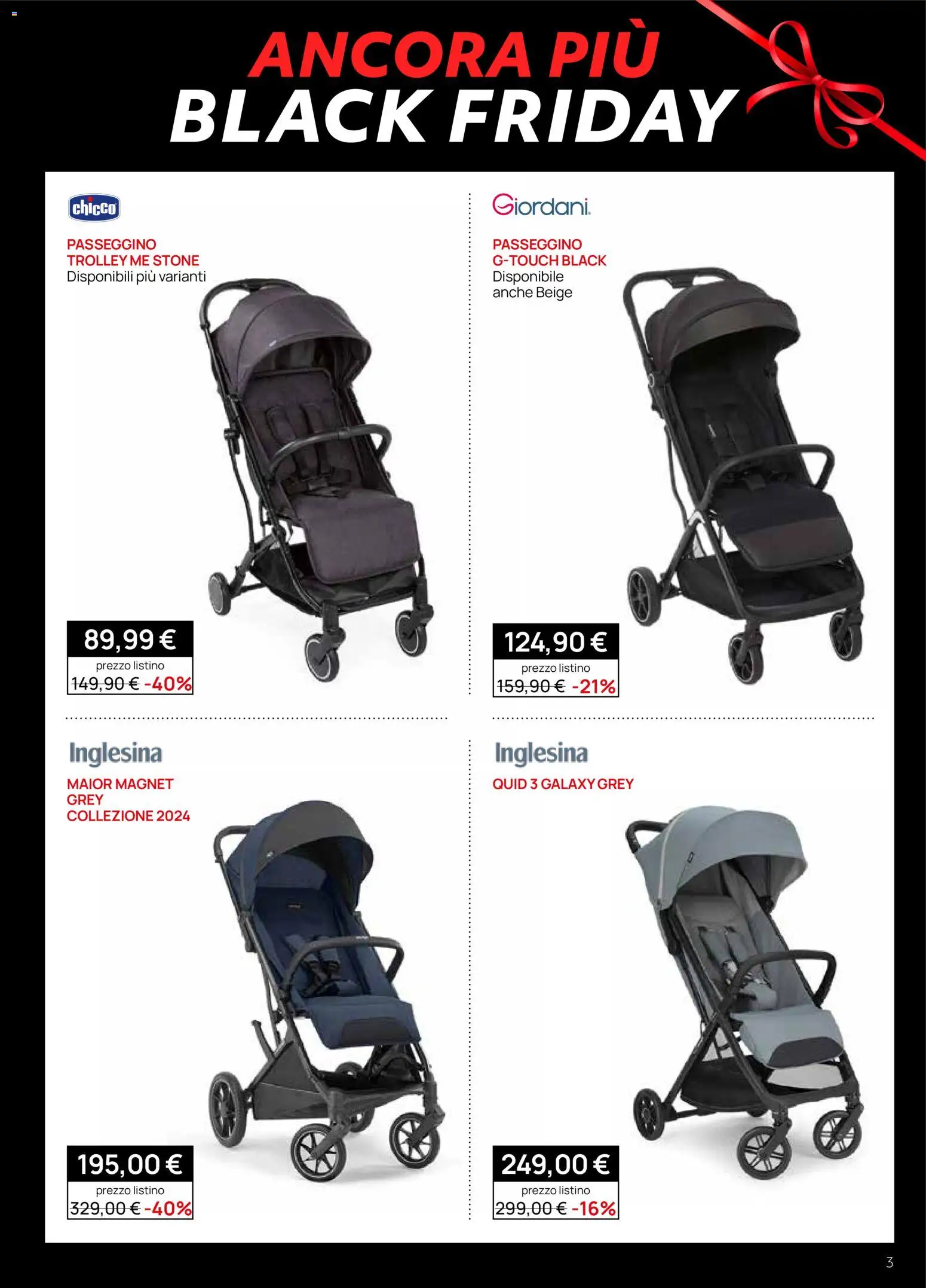 Volantino Prenatal del 28.11.2025 | Pagina: 3 | Prodotti: Passeggino, Trolley