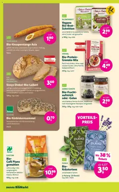 Denns BioMarkt Angebote gültig ab 13.08.2025 | Seite: 8 | Produkte: Flocken, Zucker, Bäckerei