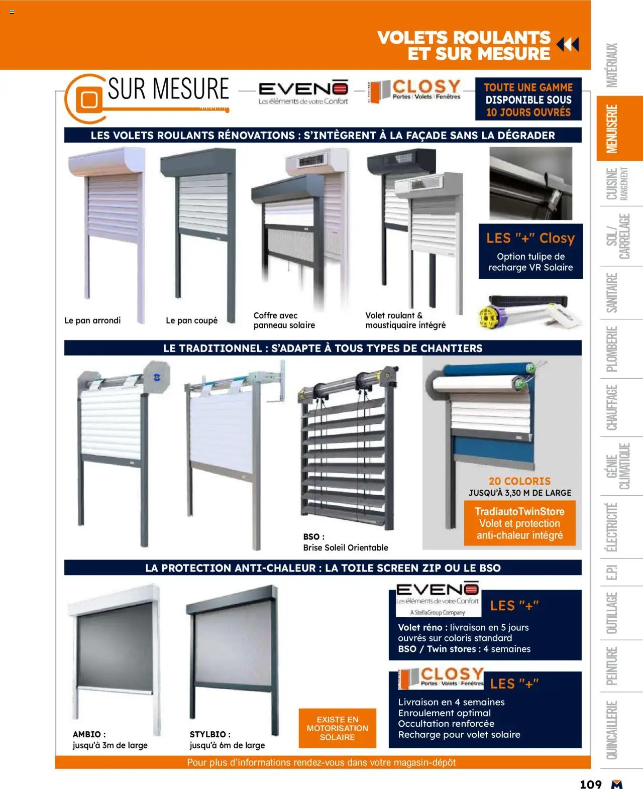  | Page: 109 | Produits: Moustiquaire, Portes, Panneau solaire