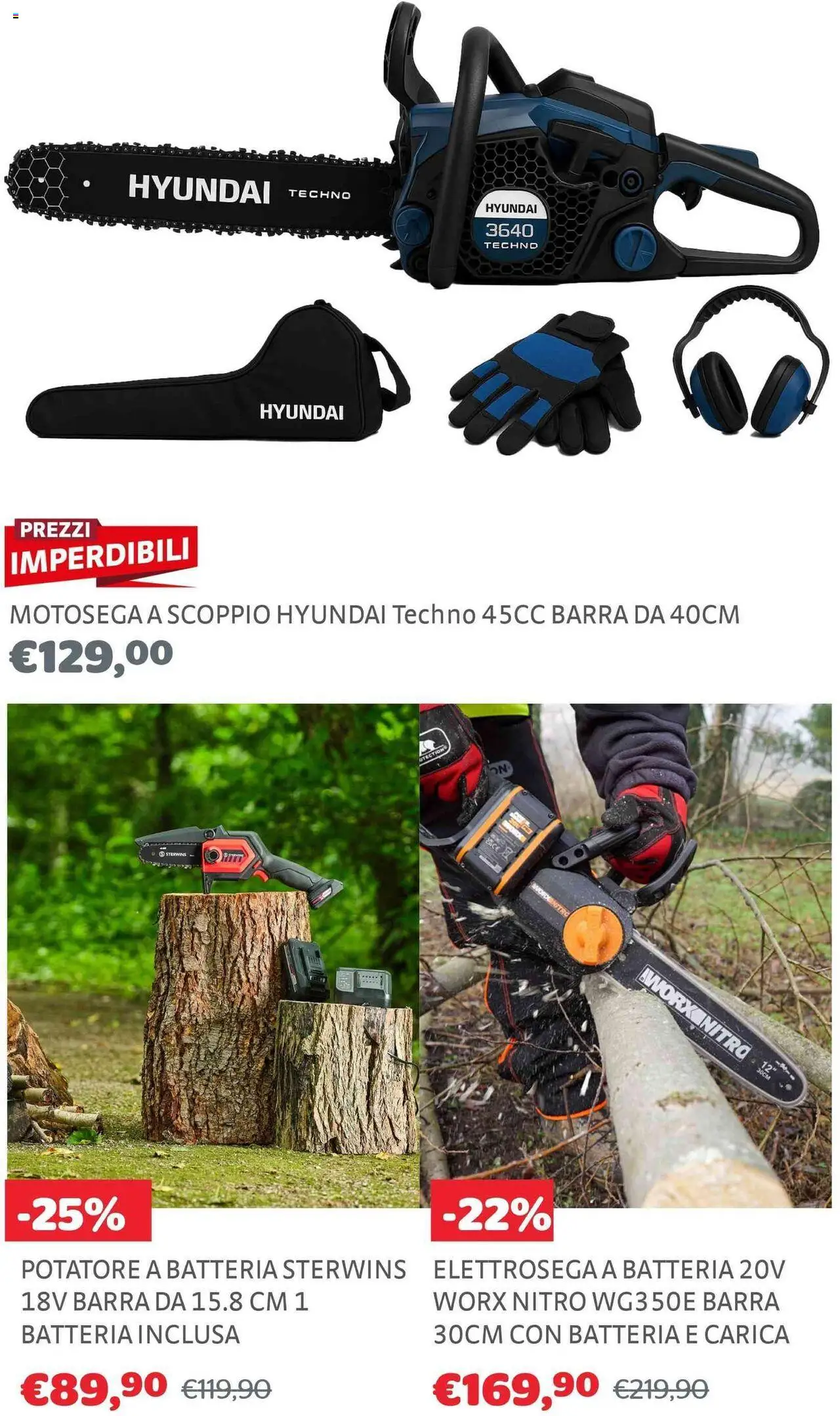 Volantino Brico Center del 08.10.2025 | Pagina: 9 | Prodotti: Motosega, Batteria