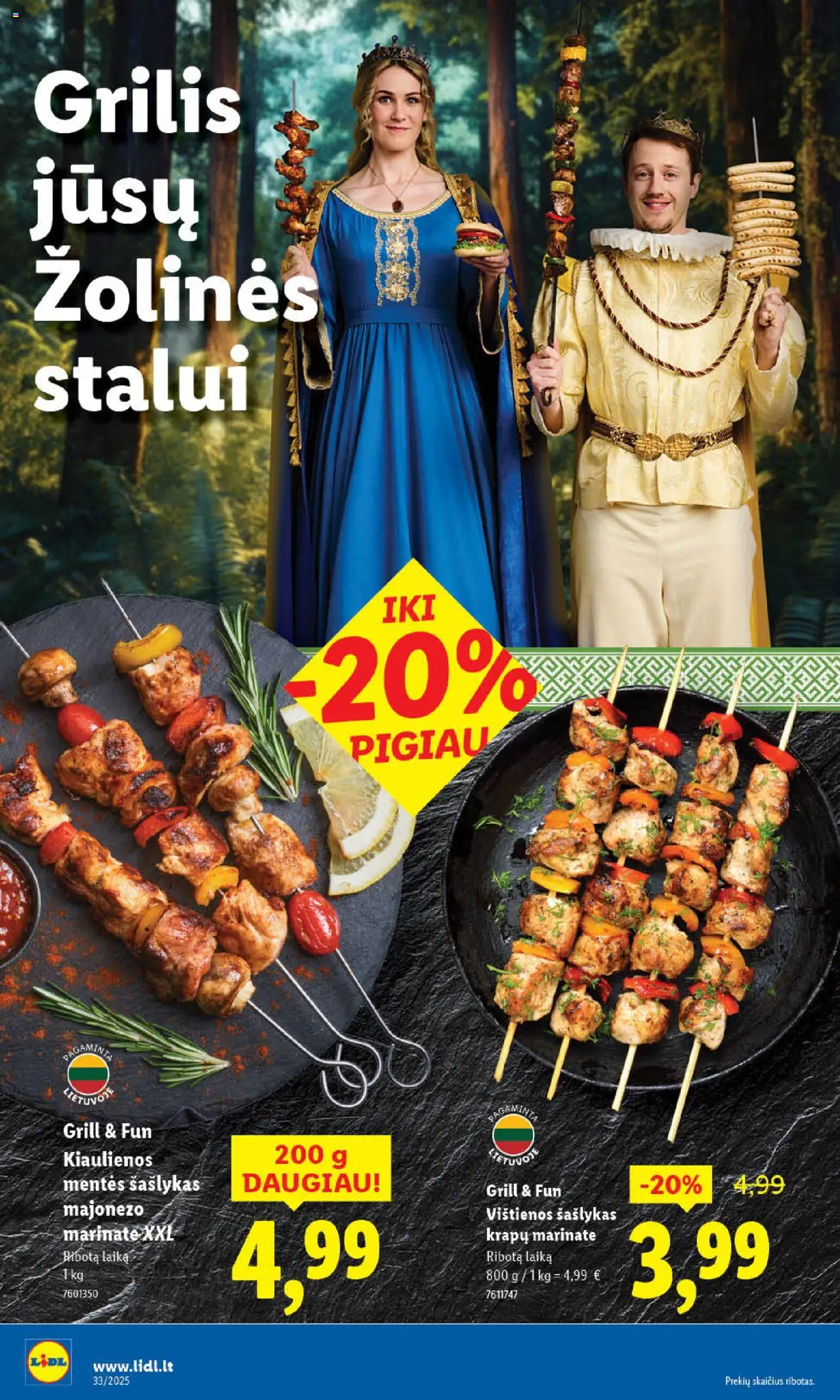LIDL - Leidinys│galioja nuo 11.08.2025 | Puslapis: 50 | Prekių: Vištienos, Kiaulienos, Grilis