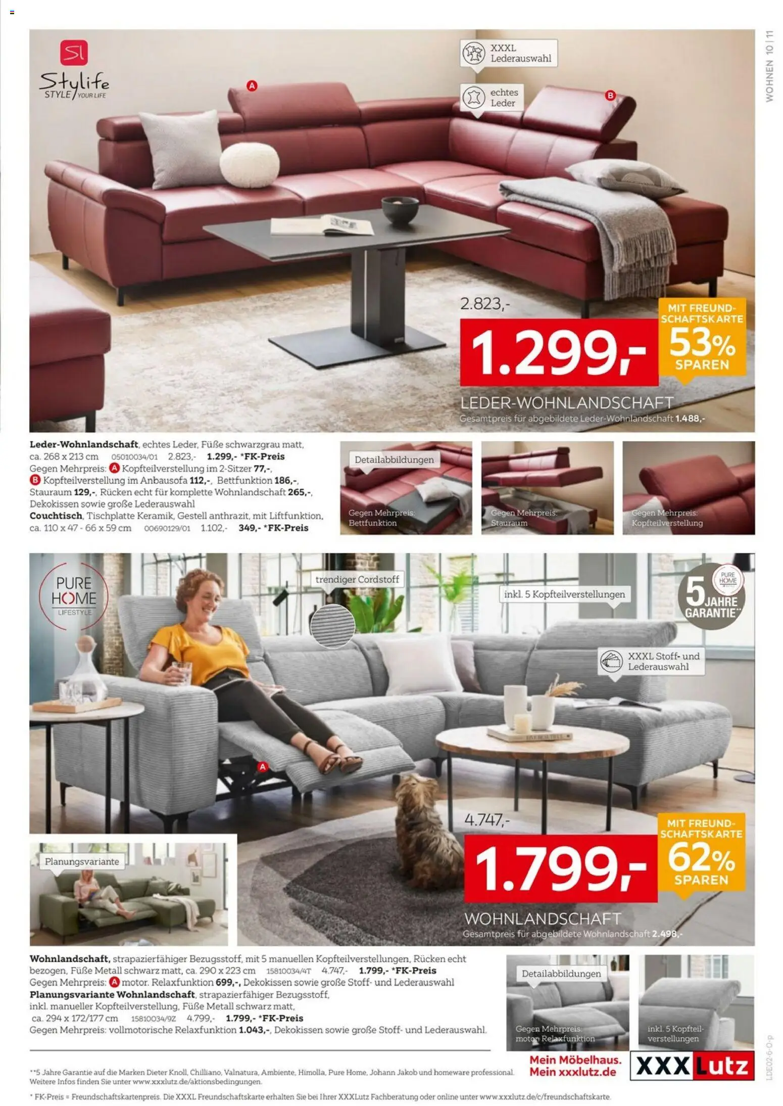 XXXL Lutz - Polster Spezial – gültig ab 25.01.2026 | Seite: 11 | Produkte: Wohnlandschaft