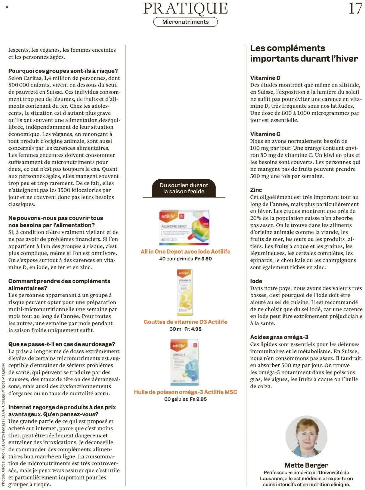 Migros Magazin FR – gültig ab 22.09.2025 | Seite: 17 | Produkte: Dessous, Champignons, Kiwi