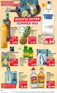 Kaufland prospekt Öhringen	 - gültig ab dem 10.08.2025 | Seite: 47 | Produkte: Zitrone, Limette, Vodka, Berentzen
