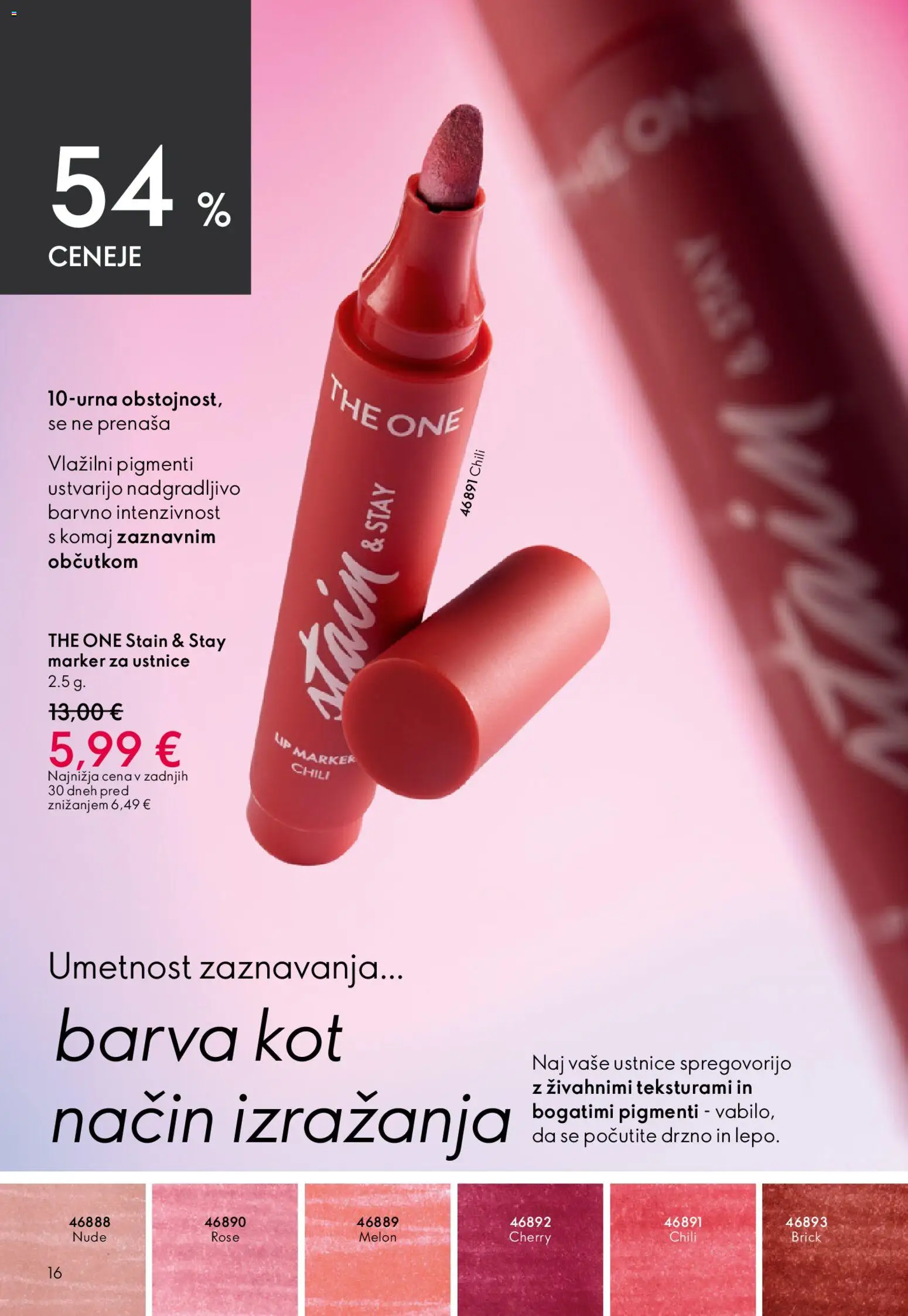 Novi Oriflame katalog ponudbe – veljaven od 22.04.2026 | Stran: 16 | Izdelki: Barva