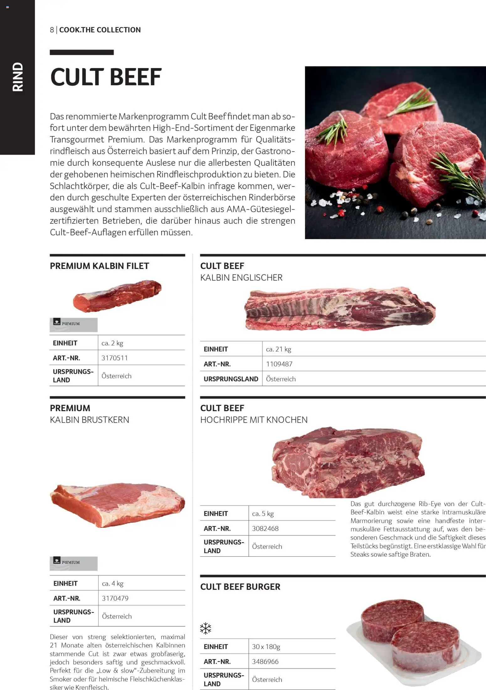 Transgourmet Cook Look-Book gültig ab 08.04.2026 | Seite: 8 | Produkte: Rindfleisch