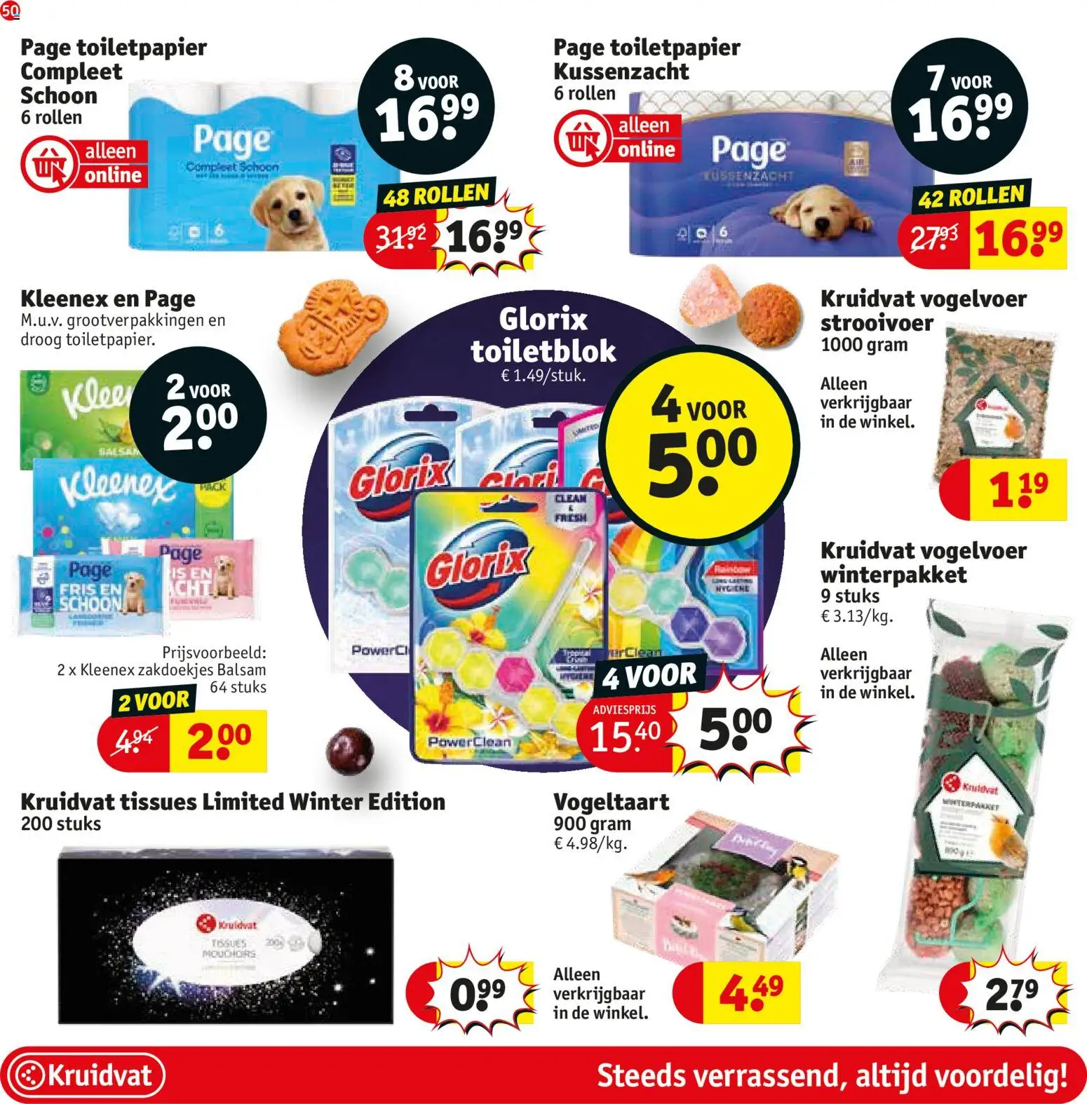 {H1} | Pagina: 58 | Producten: Cake, Tissues, Toiletpapier, Toilet