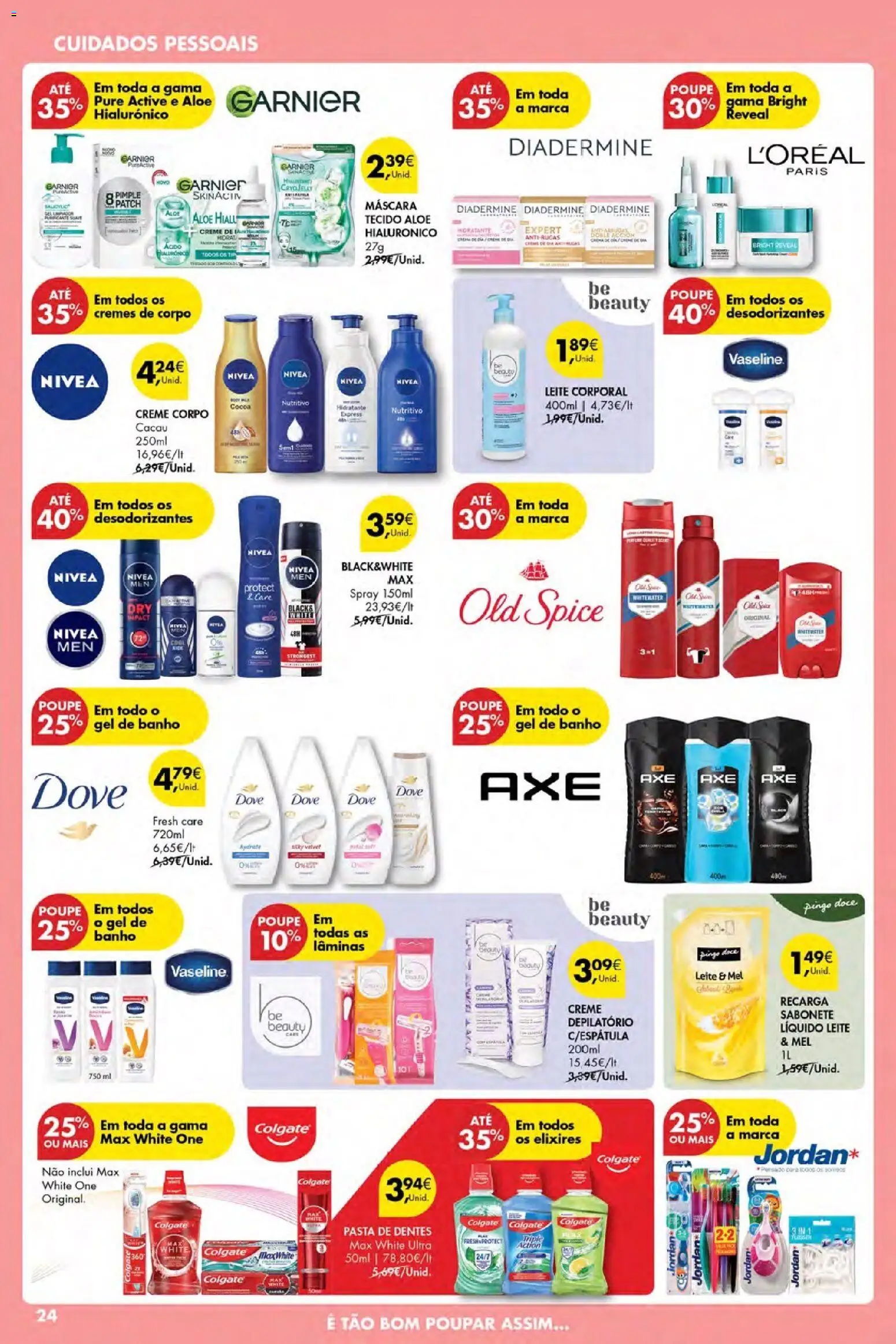 Pingo Doce Black Friday │ válido de 27.11.2025 | Página: 24 | Produtos: Gel de banho, Sabonete, Mel, Creme