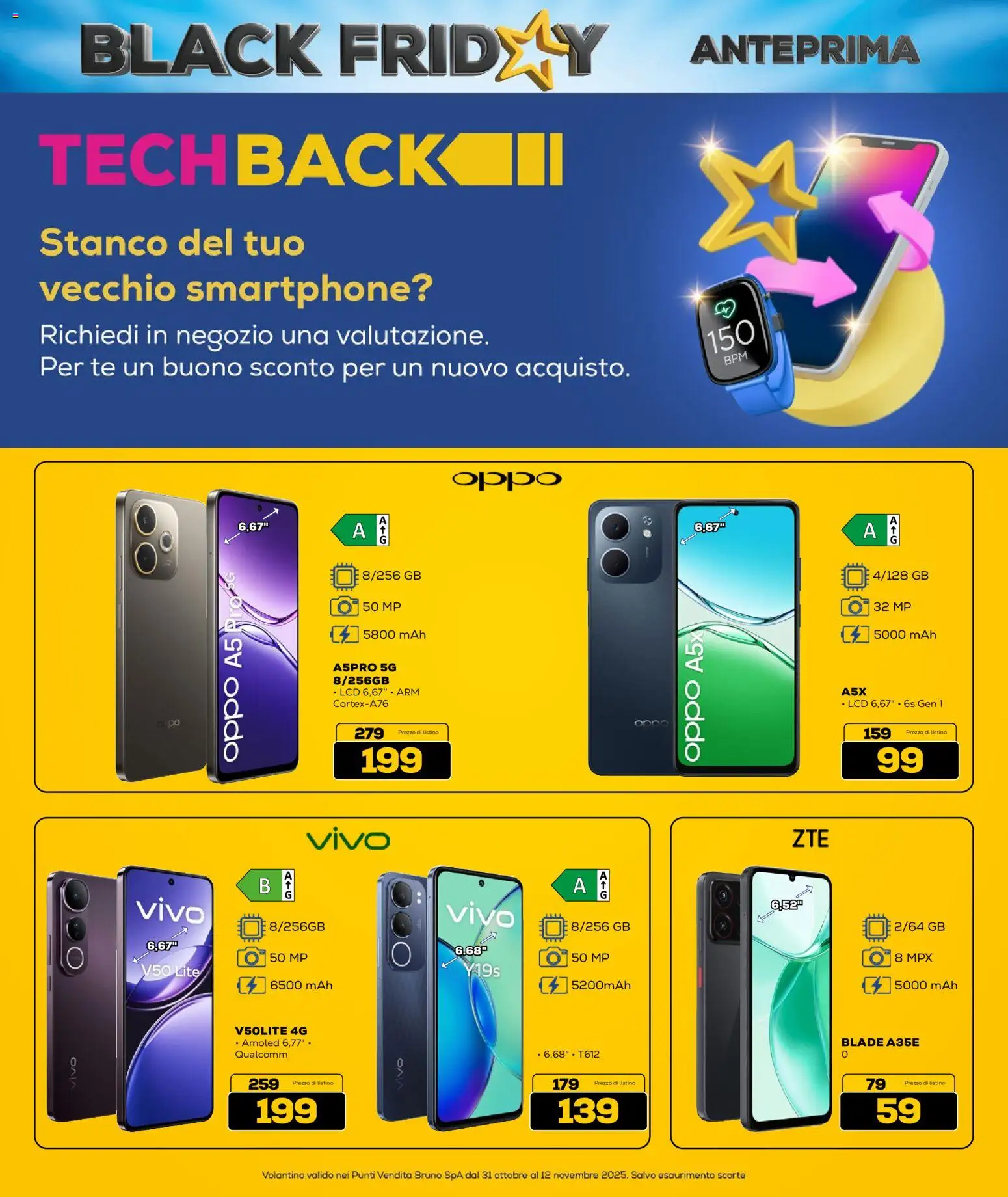 Volantino Euronics del 31.10.2025 | Pagina: 6 | Prodotti: Tè, Smartphone