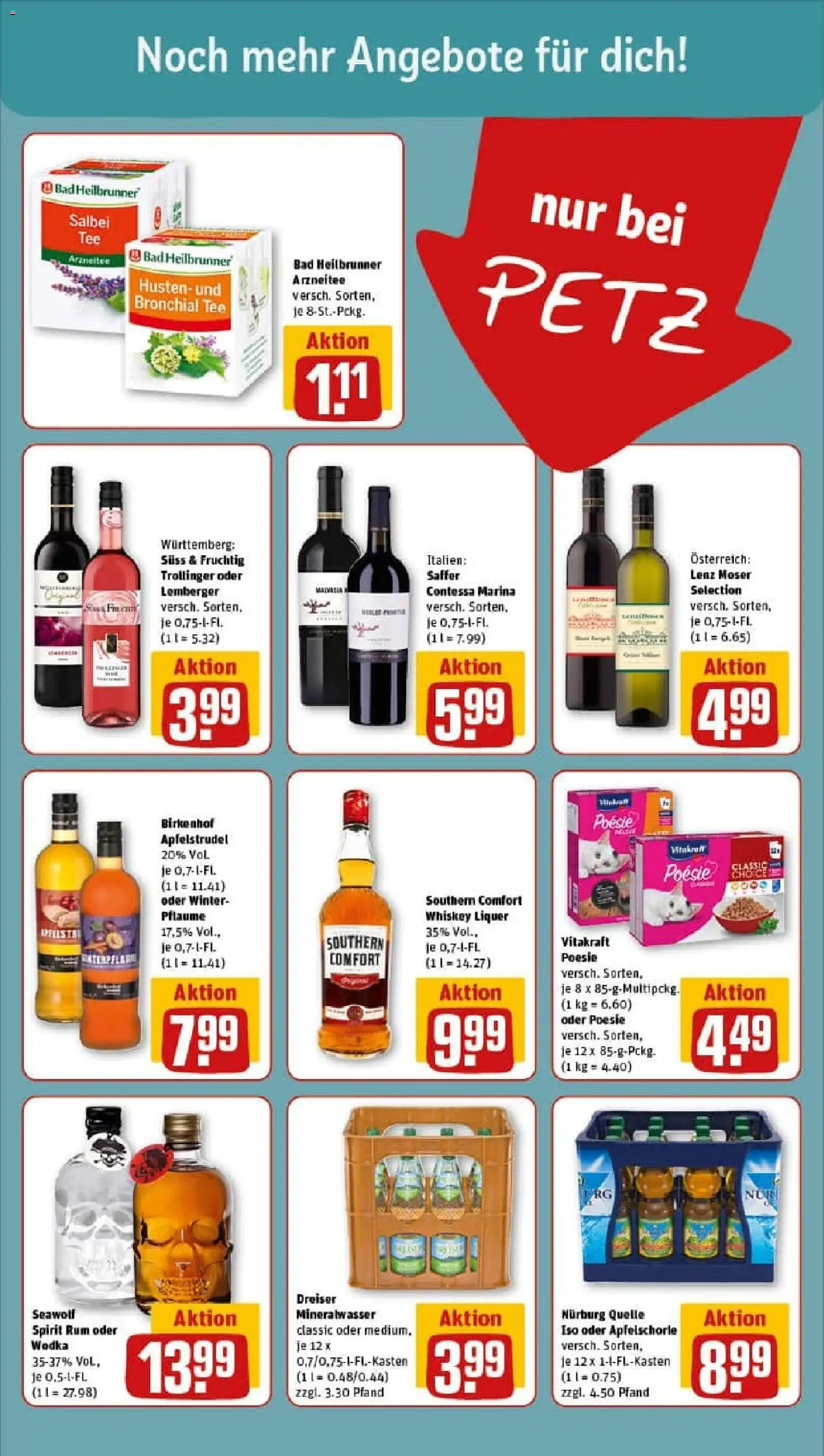 Rewe prospekt Neunkirchen	 – gültig ab 26.10.2025 | Seite: 17 | Produkte: Rum, Mineralwasser, Wodka, Whiskey