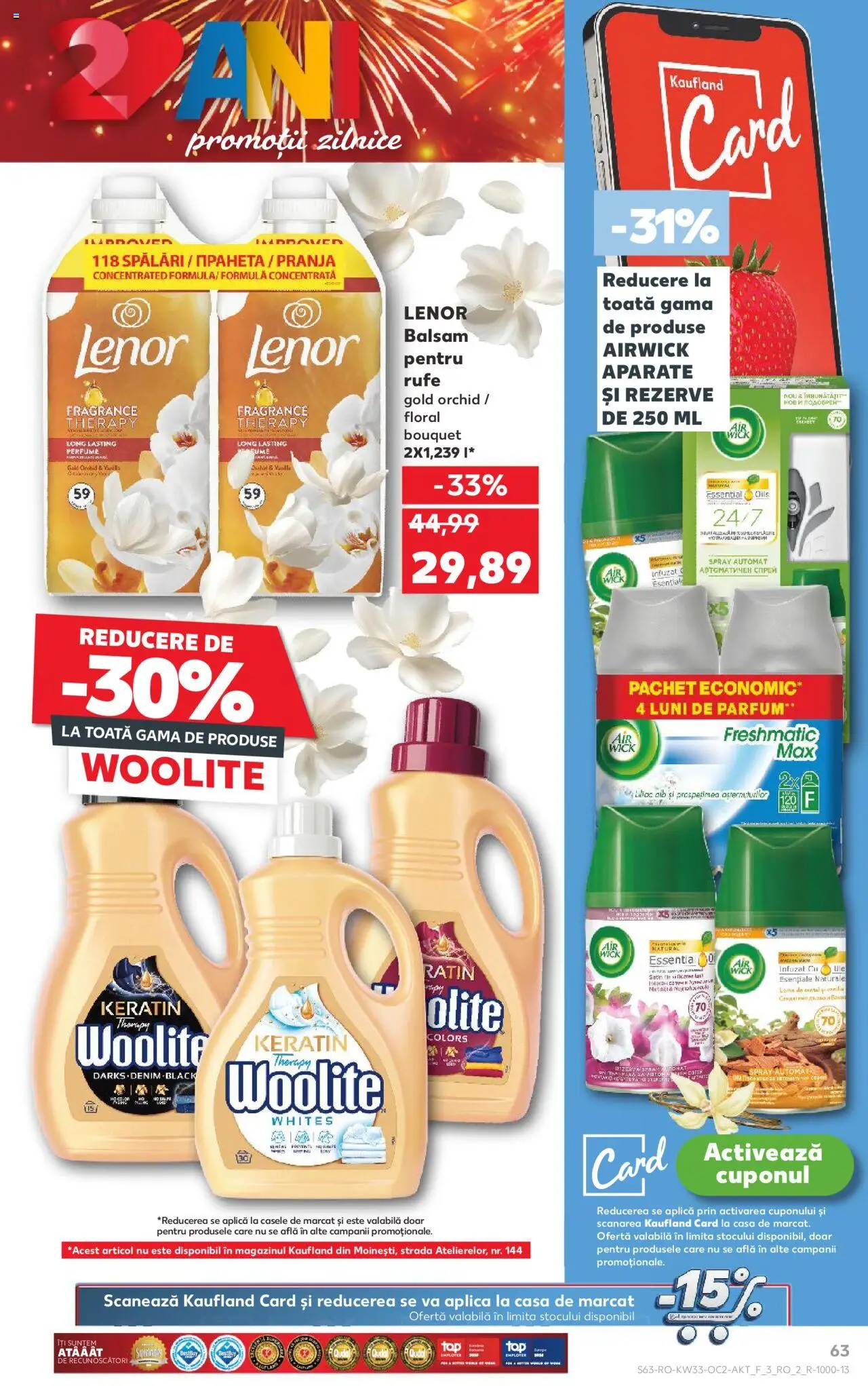 Kaufland RO akciós ujság - amely érvényes a következő dátumtól: 13.08.2025 | Oldal: 63 | Termékek: Parfüm