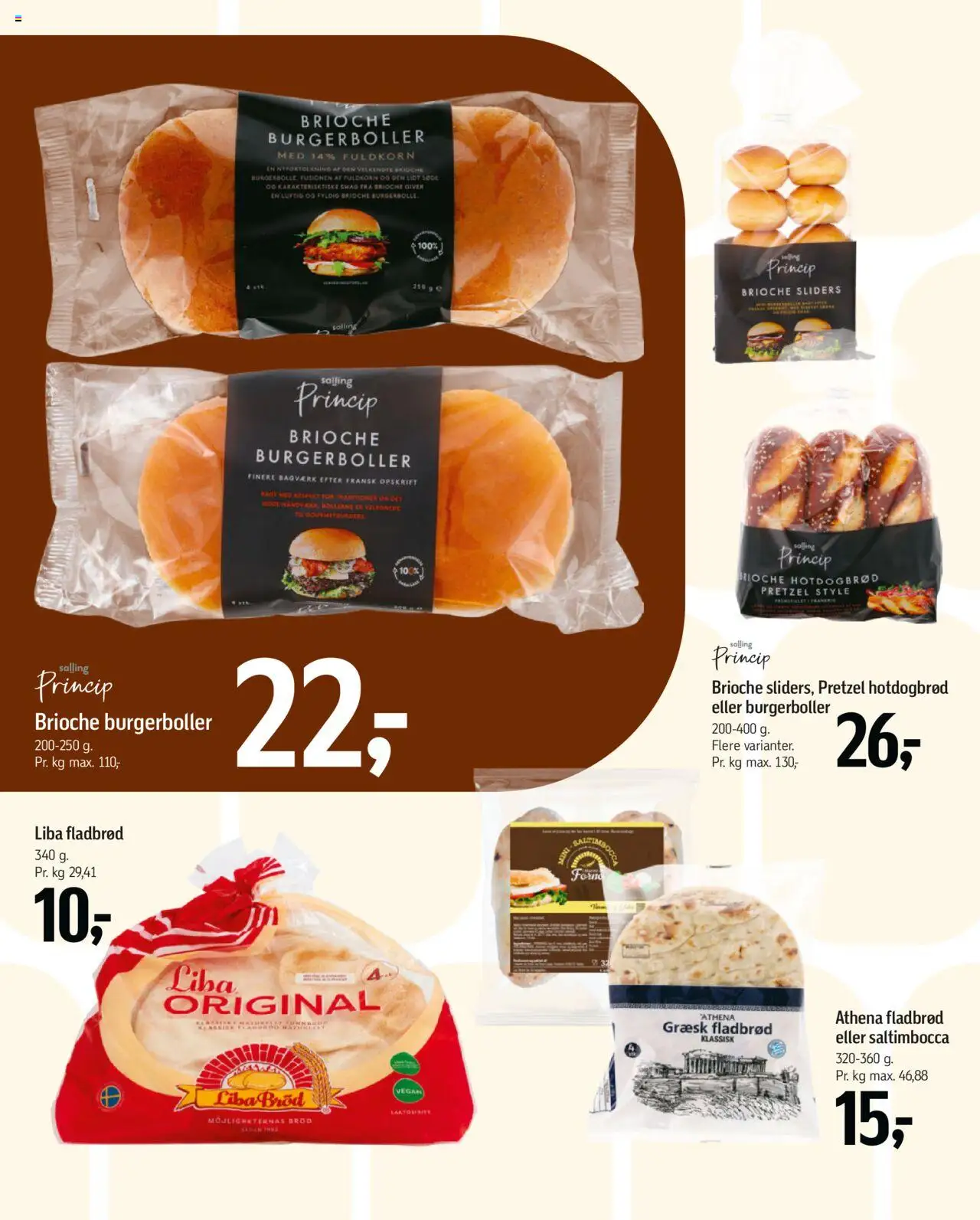 Føtex tilbudsavis – gyldig fra 10.10.2025 | Side: 50 | Produkter: Brød, Hotdogbrød, Burgerboller