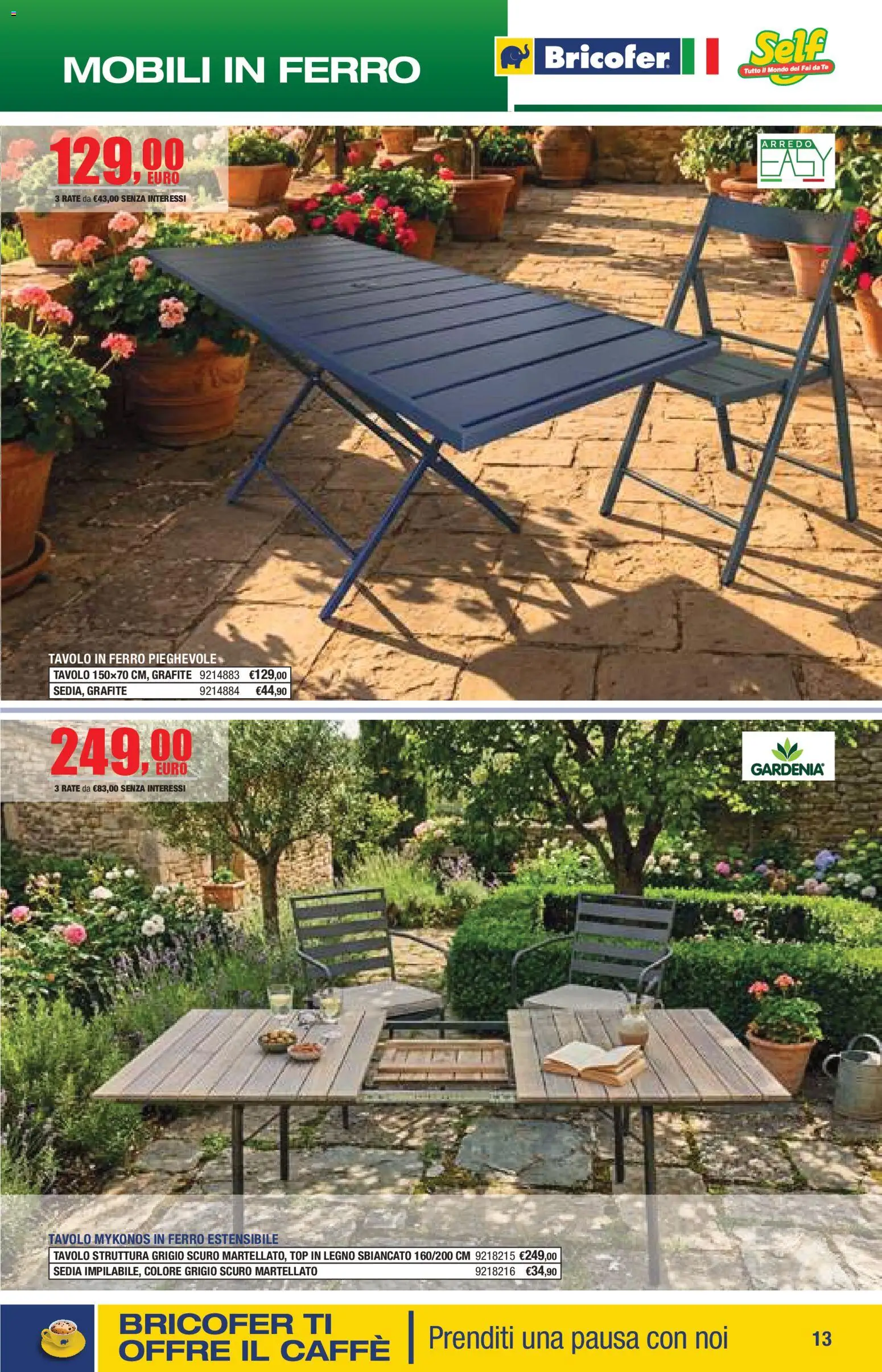 Volantino Self del 14.04.2026 | Pagina: 13 | Prodotti: Caffè, Tè, Top, Tavolo