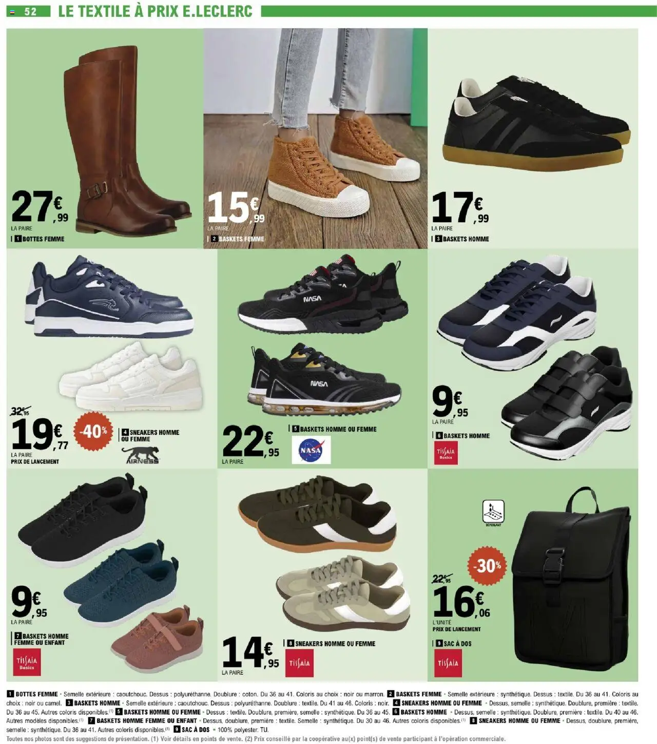  | Page: 52 | Produits: Sac, Baskets, Bottes, Sac à dos