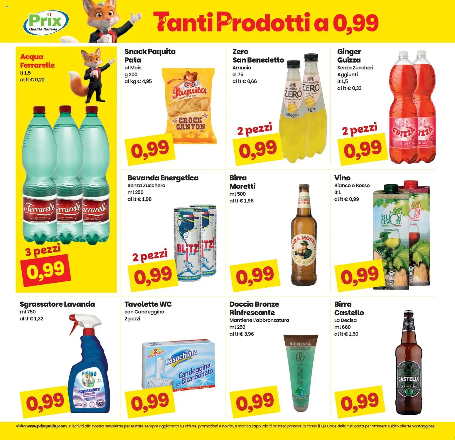 Volantino Prix del 21.04.2026 | Pagina: 8 | Prodotti: Sgrassatore, Arancia, Mais, WC