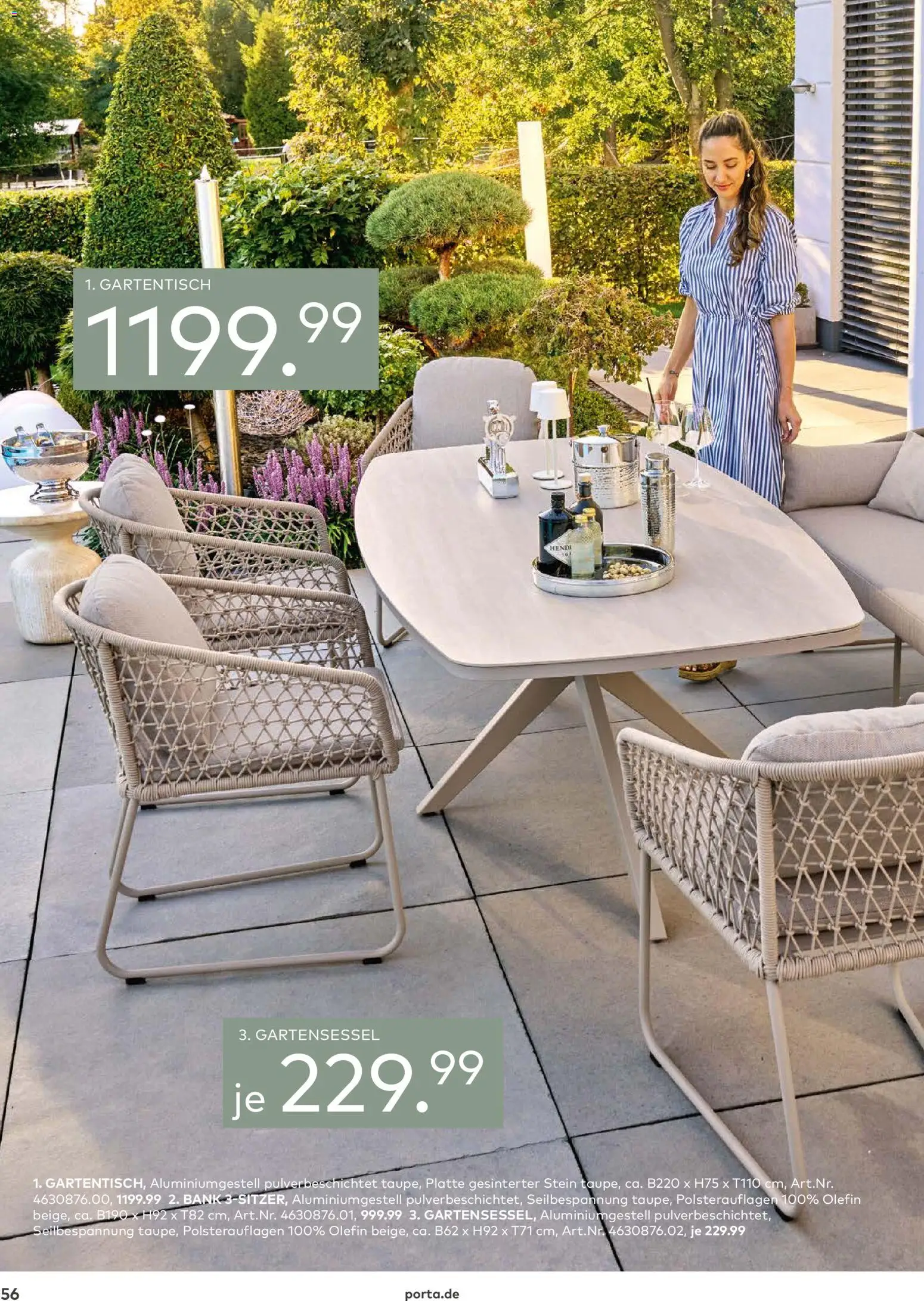 Porta! Gartenmöbel Katalog – gültig ab 01.03.2026 | Seite: 56