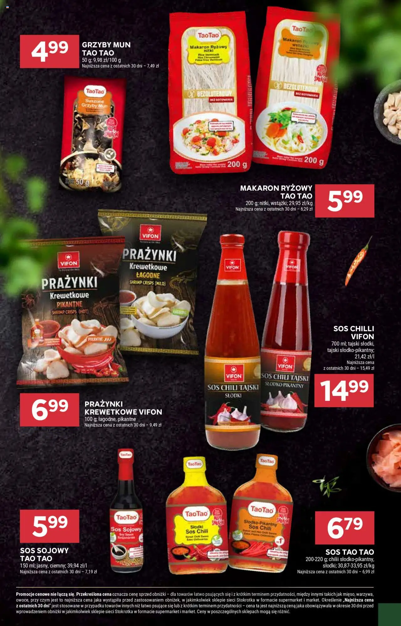 Stokrotka Gazetka od 09.10.2025 | Strona: 22 | Produkty: Sos tao tao, Stokrotka, Sos sojowy, Makaron