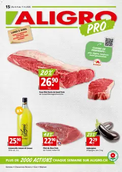 Aligro aktionen Chavannes, Matran, Genève, Sion ab 06.04.2026 gültig
