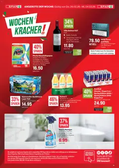 SPAR Aktionen ab 26.02.2026 gültig | Seite: 19 | Produkte: Red bull, Bad, Orangensaft, Top