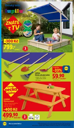 Náhled letáku LUPILU Dětské kryté pískoviště, 118 x 118 x 118 cm, výškově nastavitelná a sklápěcí střecha od 19.03.2026 | Strana: 40