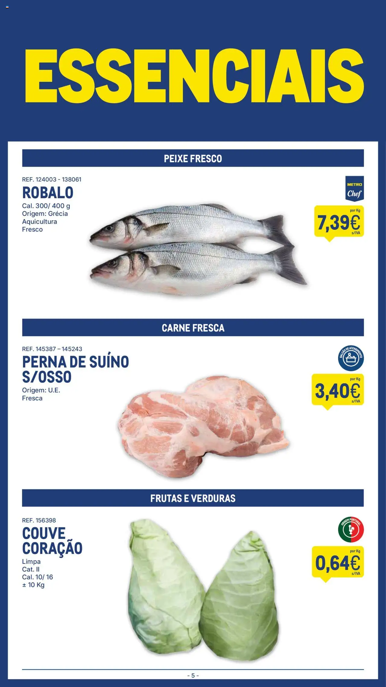 Makro folheto │ válido de 07.10.2025 | Página: 5 | Produtos: Peixe, Carne, Couve