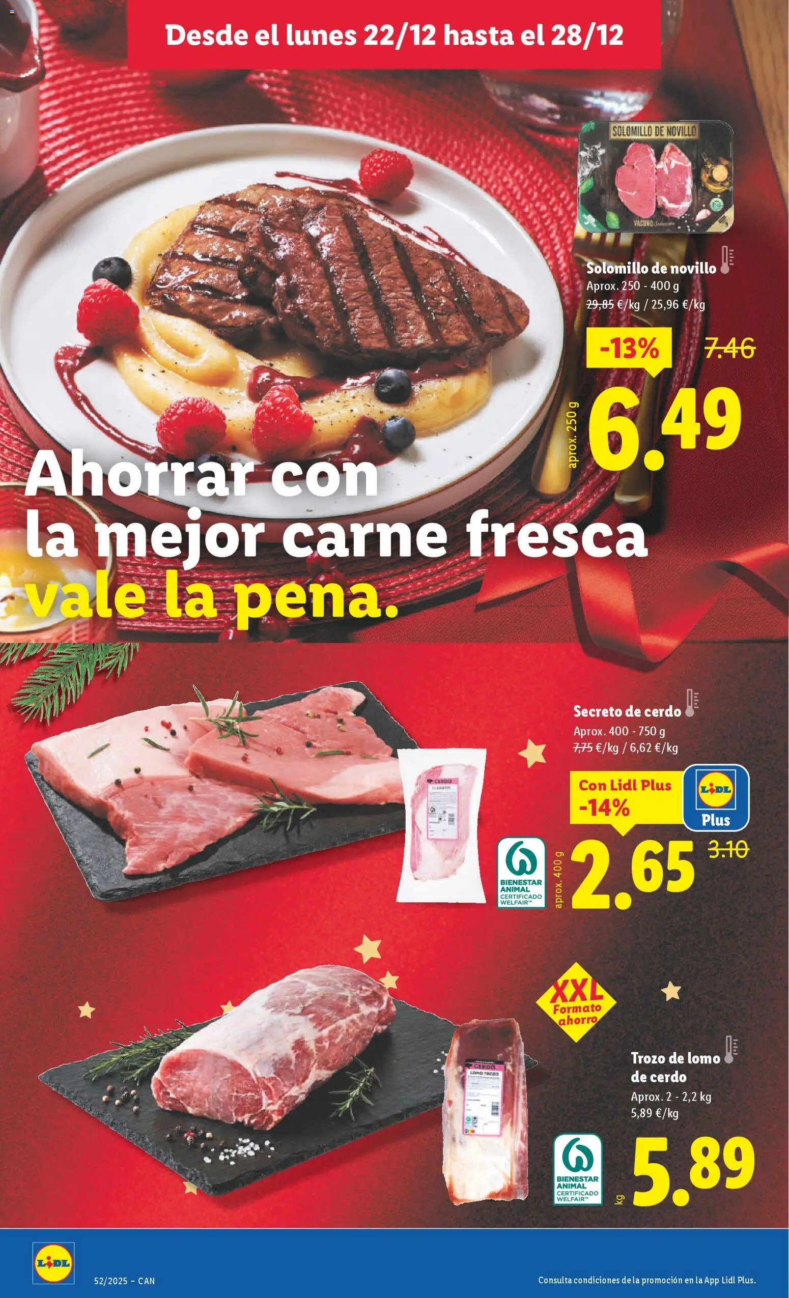 Lidl - Canarias │ válido desde el 22.12.2025 | Página: 10 | Productos: Cerdo