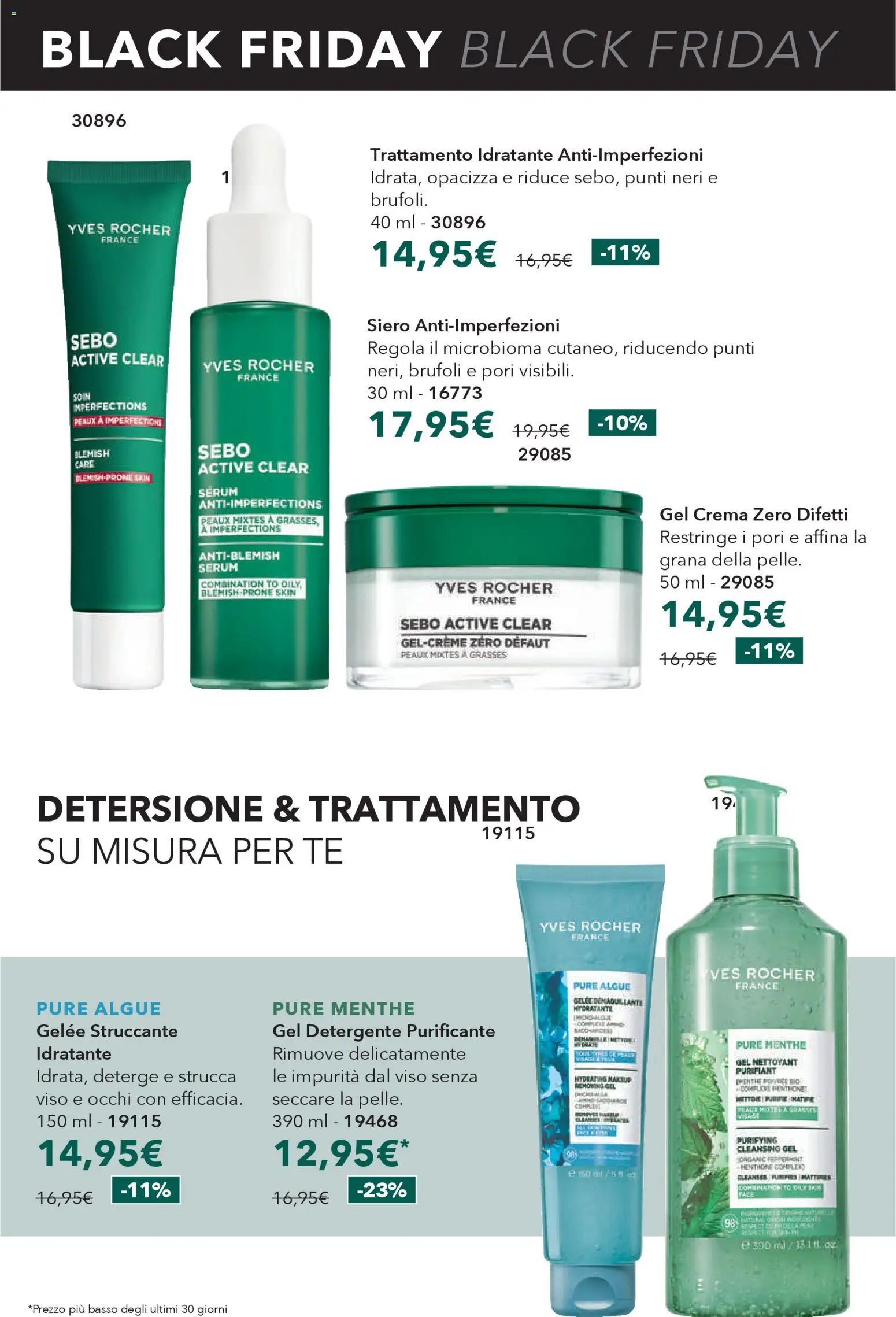 Volantino Yves Rocher del 11.11.2025 | Pagina: 12 | Prodotti: Crema, Struccante, Detergente, Tè