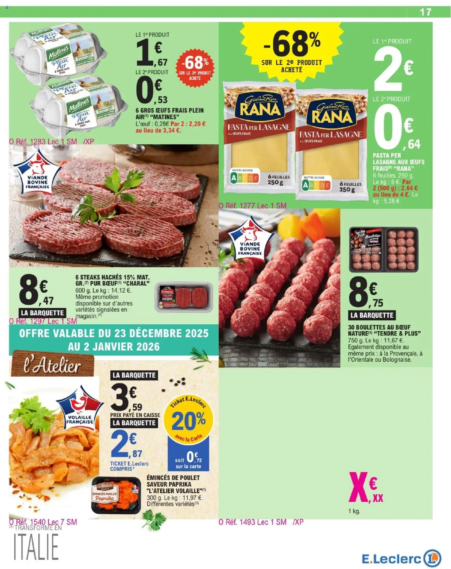 {H1} | Page: 17 | Produits: Paprika, Volaille, Œufs, Viande