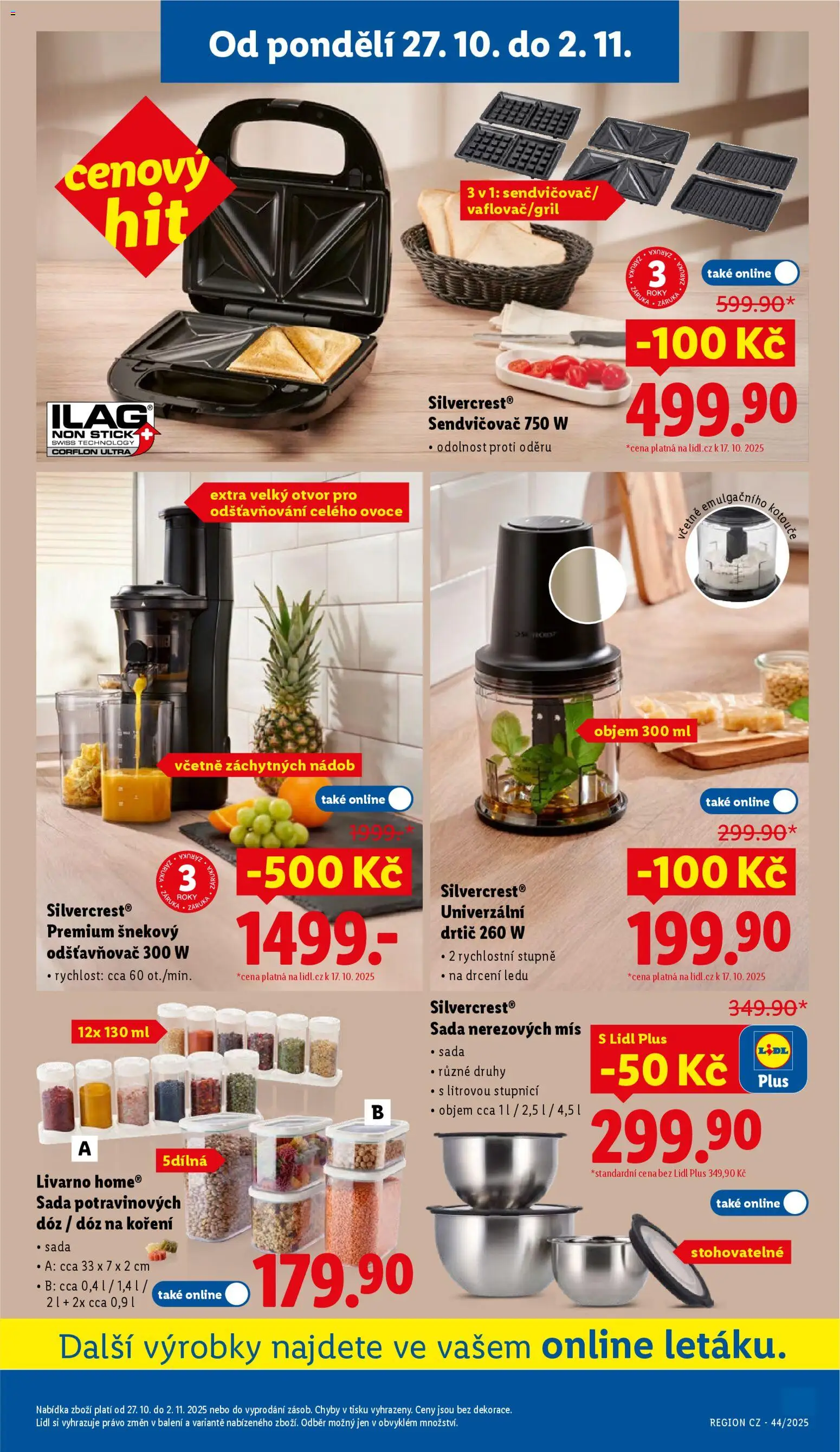 Lidl leták od 27.10.2025 | Strana: 47 | Produkty: Ovoce, Sendvičovač, Drtič, Miš