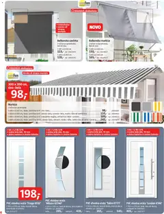 Bauhaus katalog akcije – veljaven od 15.04.2026 | Stran: 4 | Izdelki: Markiza, Zastirka, Vratno krilo, Vrata