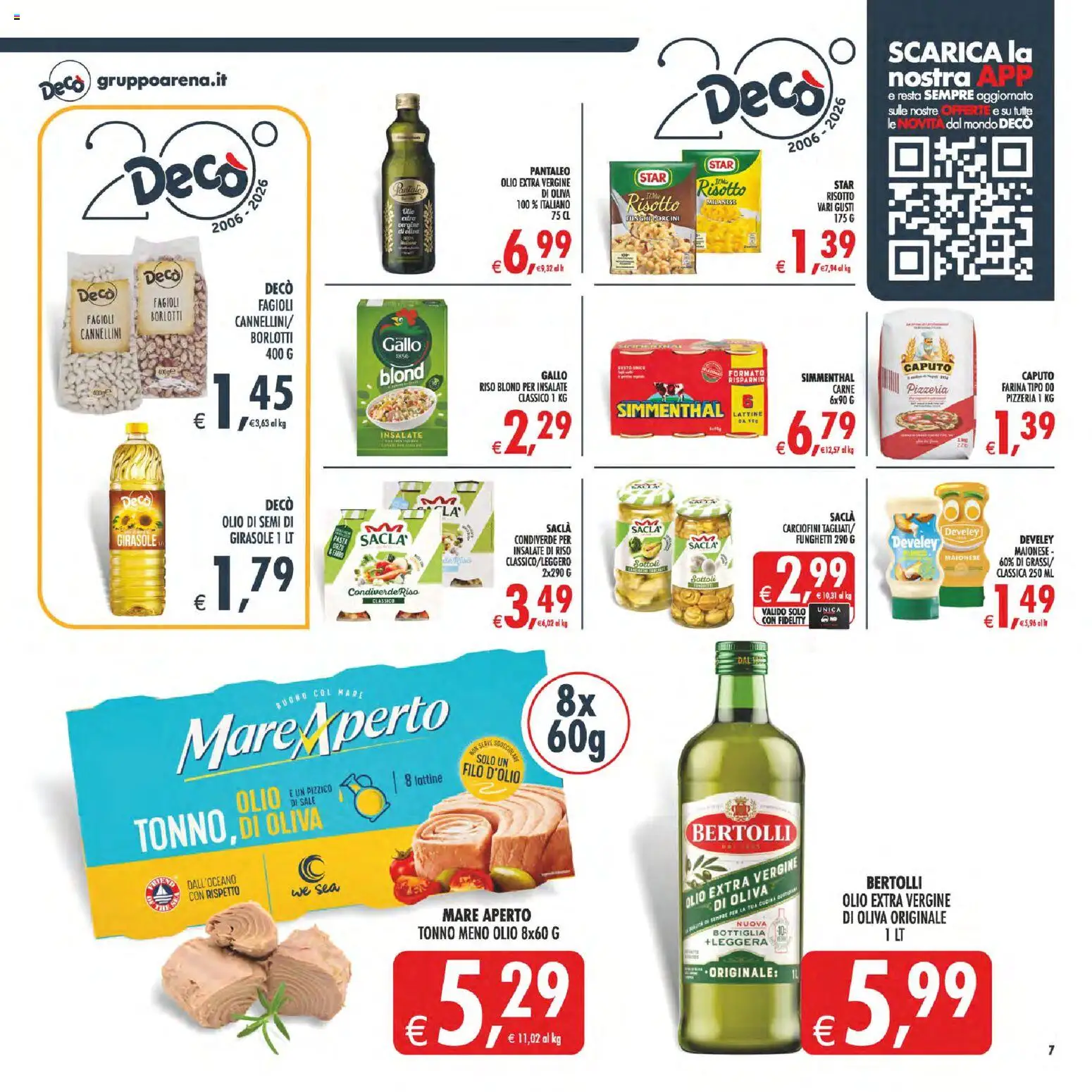 Volantino Decò del 17.04.2026 | Pagina: 8 | Prodotti: Riso, Fagioli, Farina, Tonno