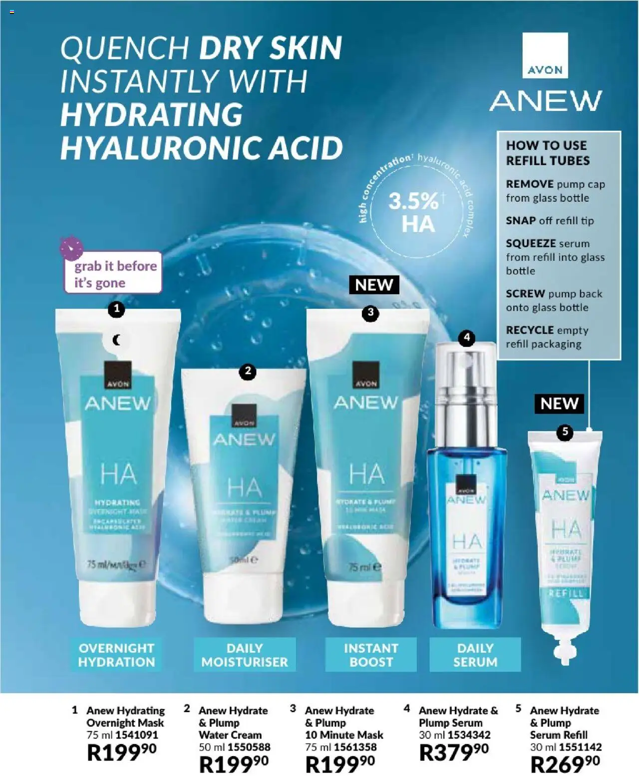 AVON Catalogue  │ valid from 01.08.2025 | Page: 101 | Products: Serum, Cap, Mask, Cream